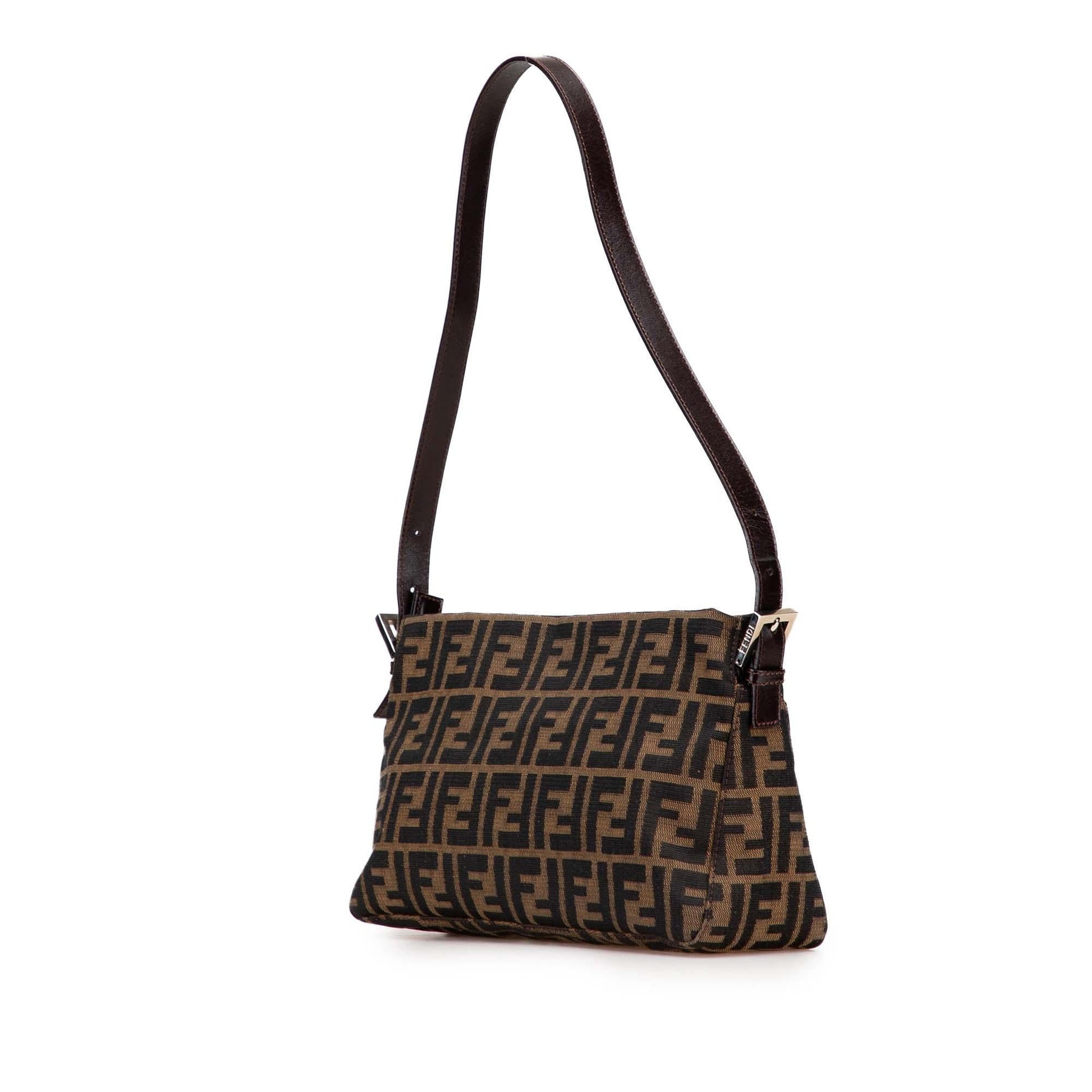 Fendi Zucca Canvas Shoulder Bag