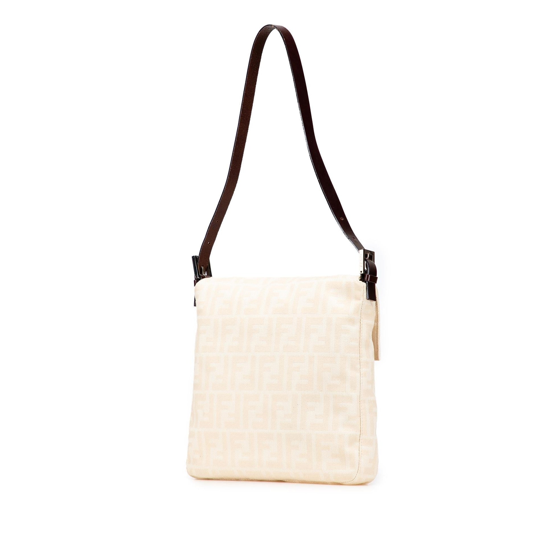Fendi Zucca Canvas Shoulder Bag