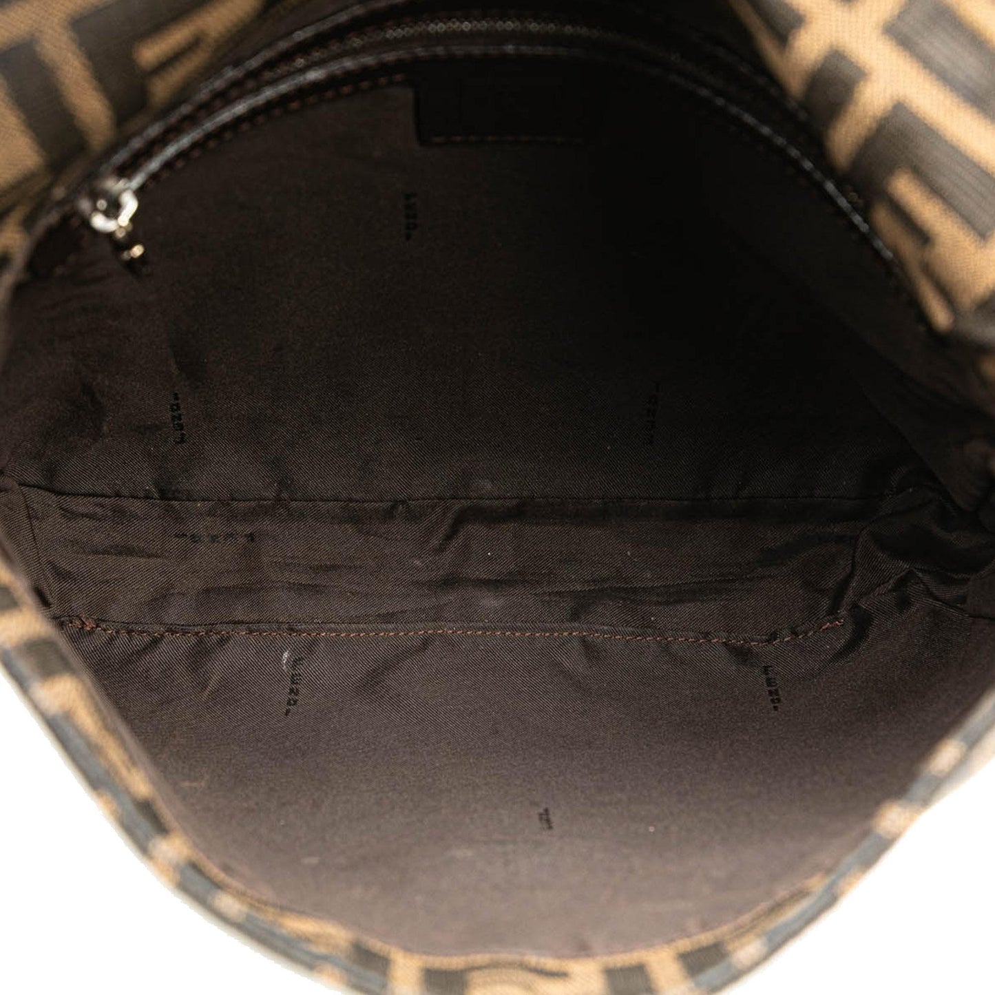 Fendi Zucca Canvas Shoulder Bag
