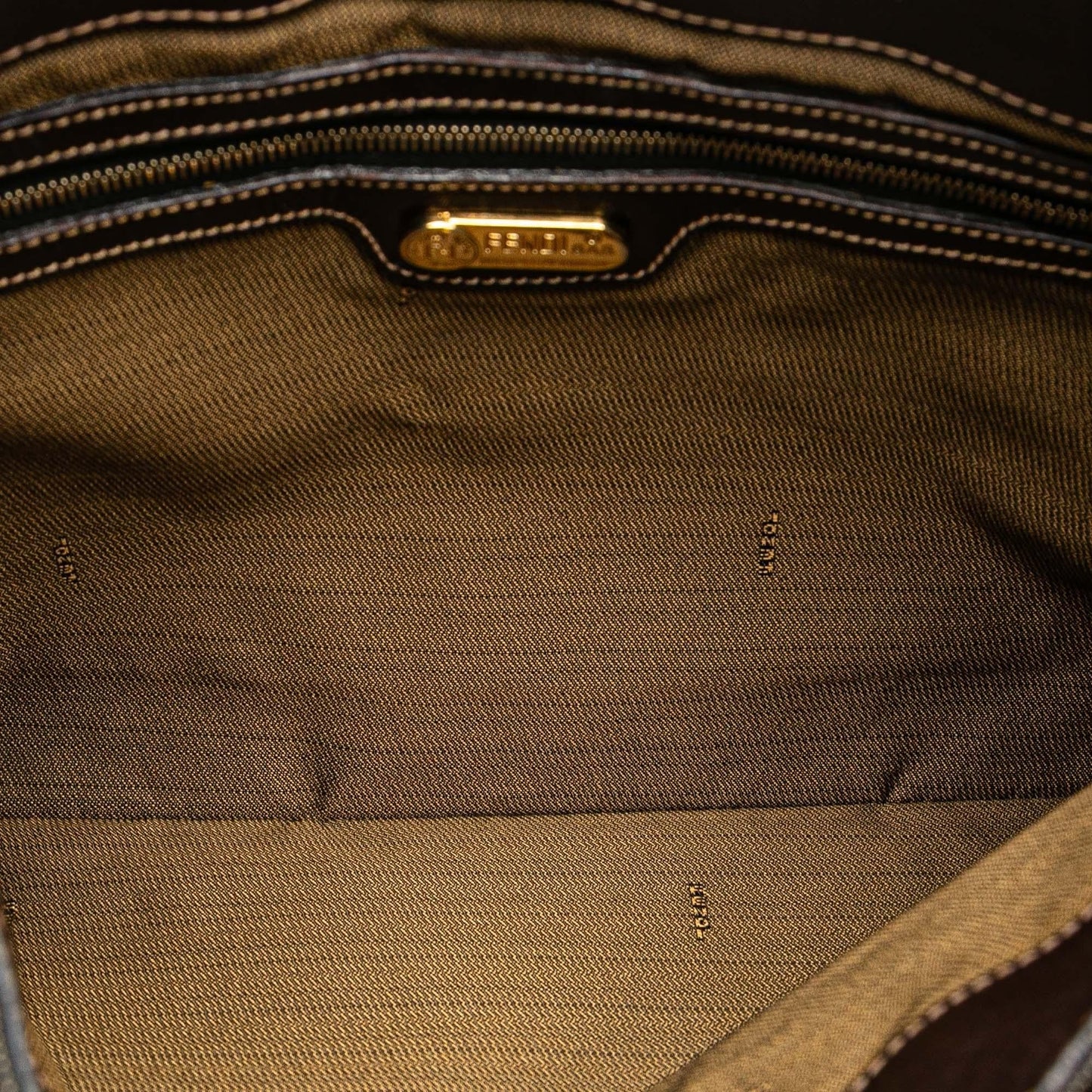 Fendi Zucca Canvas Shoulder Bag