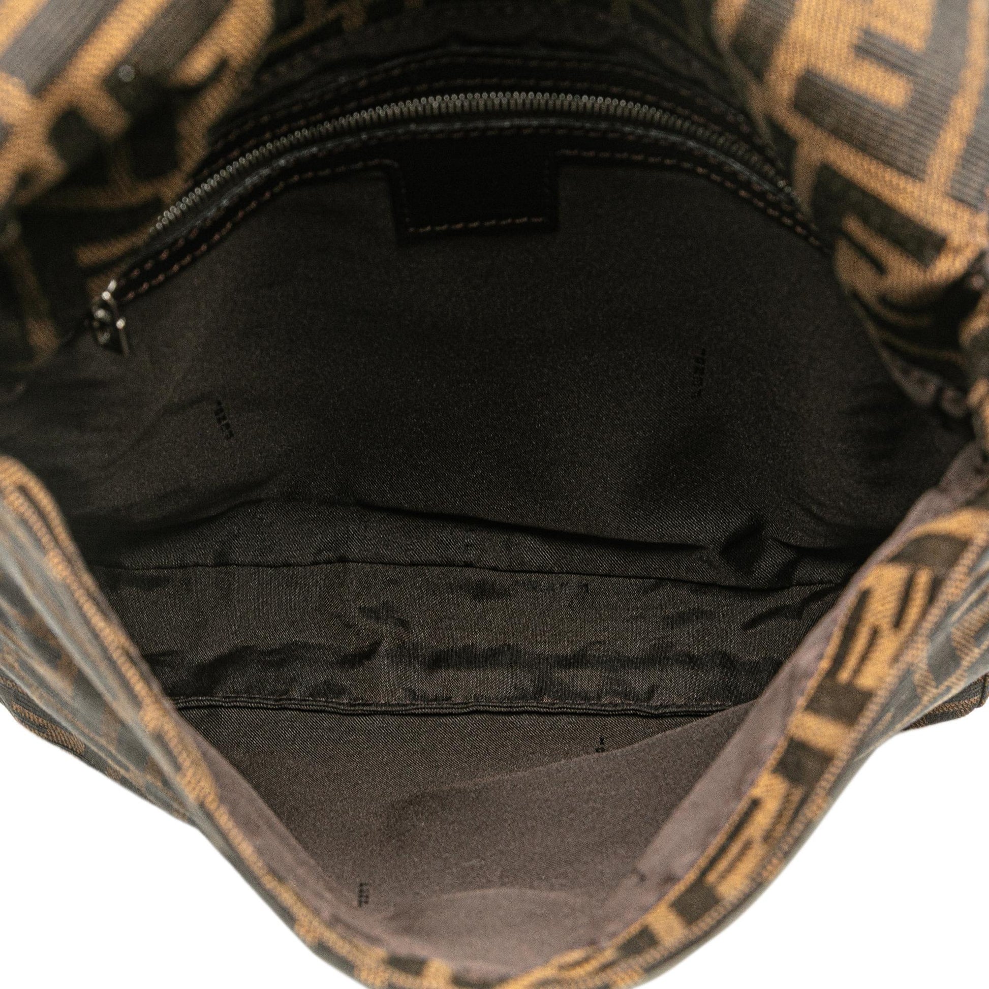 Fendi Zucca Canvas Shoulder Bag