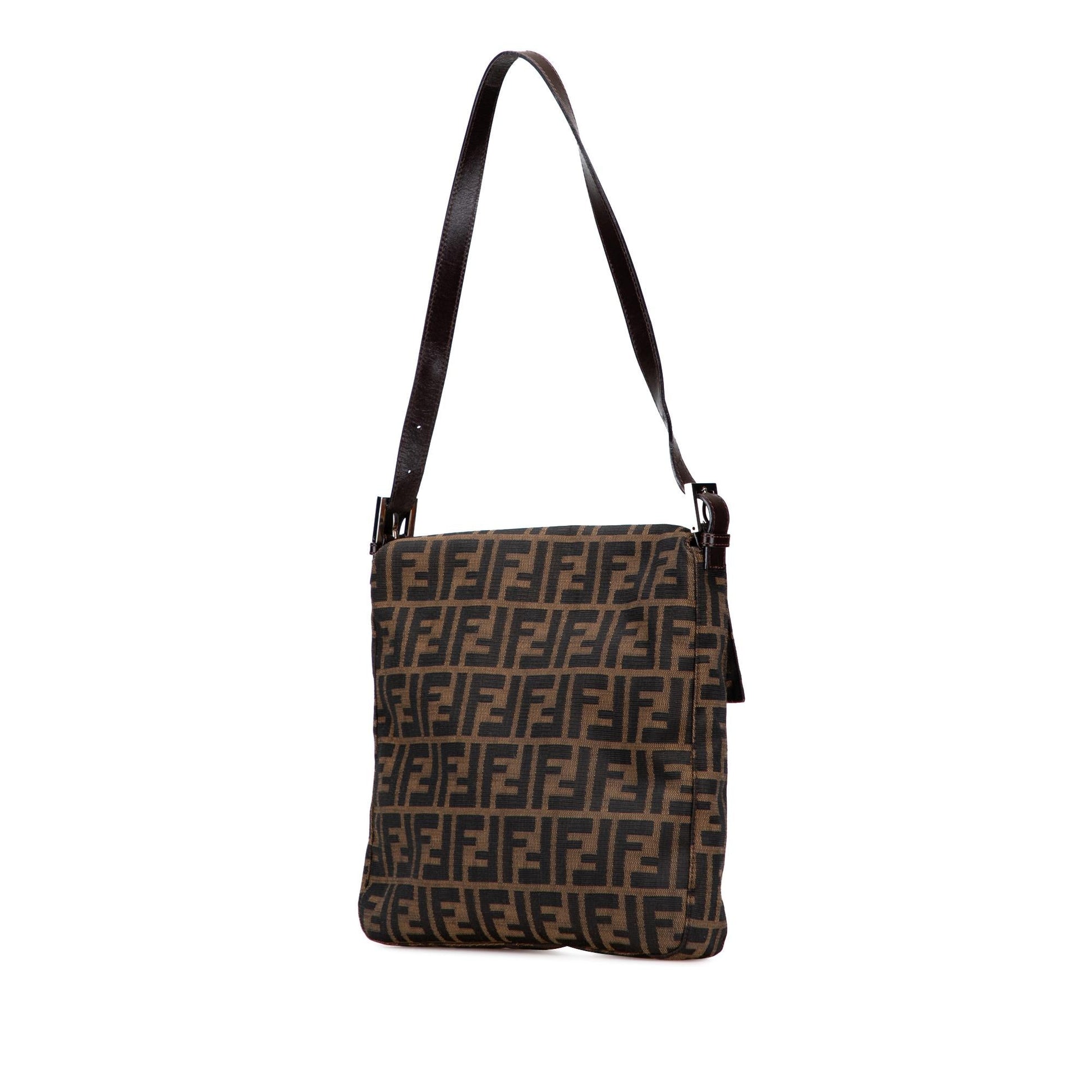 Fendi Zucca Canvas Shoulder Bag