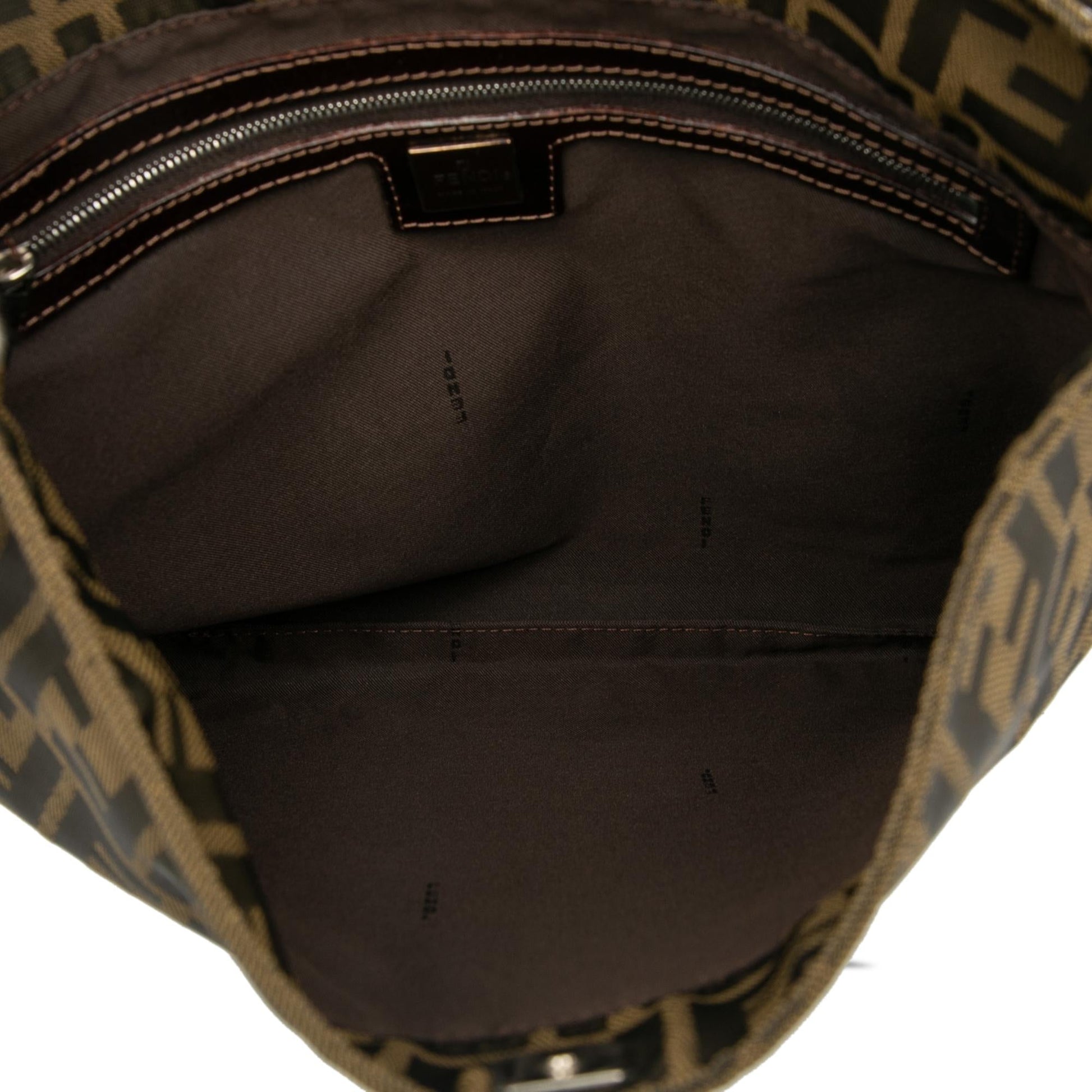 Fendi Zucca Canvas Shoulder Bag