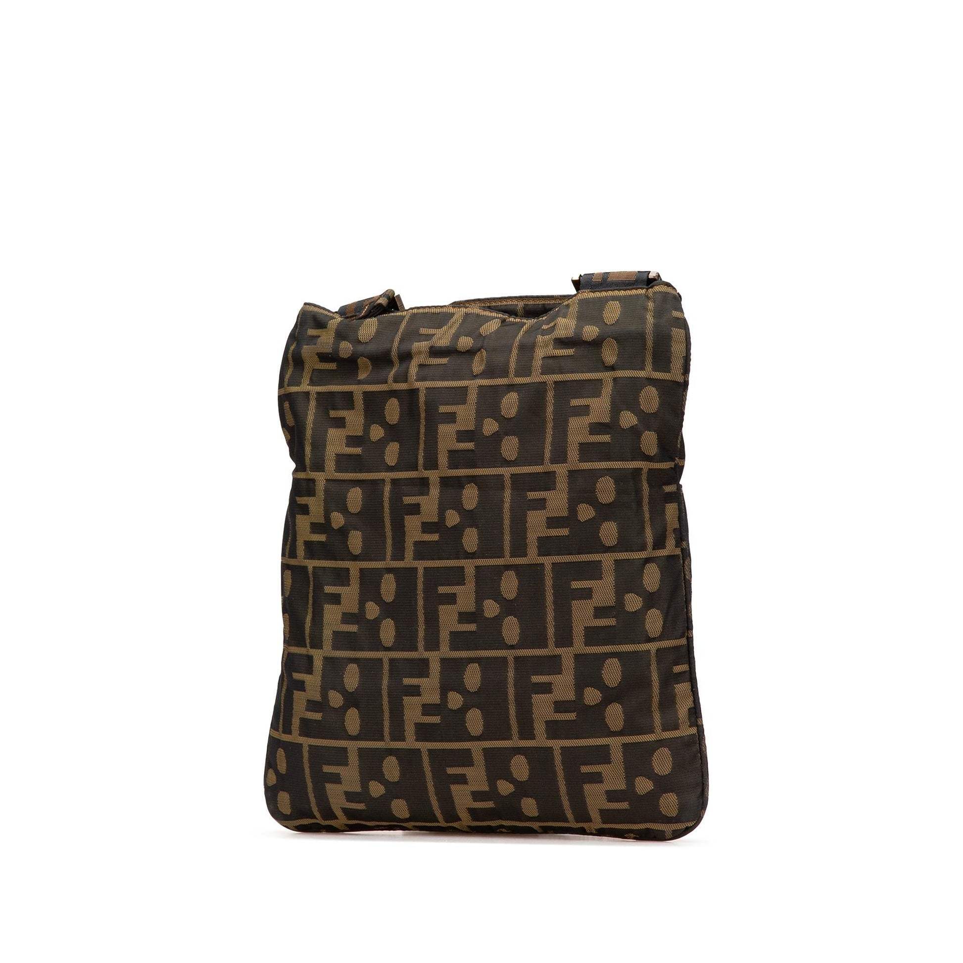 Fendi Zucca Canvas Skull Crossbody
