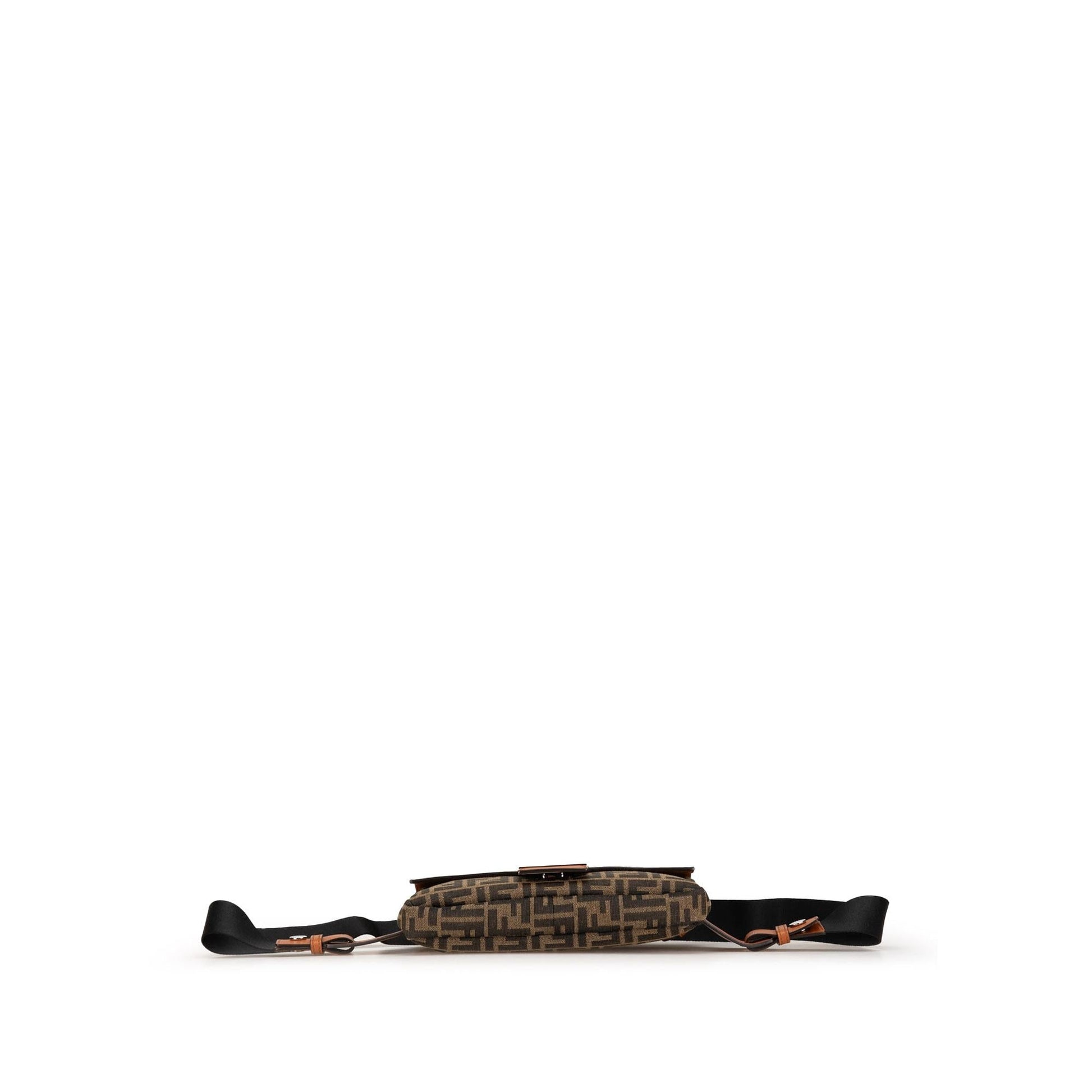 Fendi Zucca Canvas and Leather Convertible Baguette