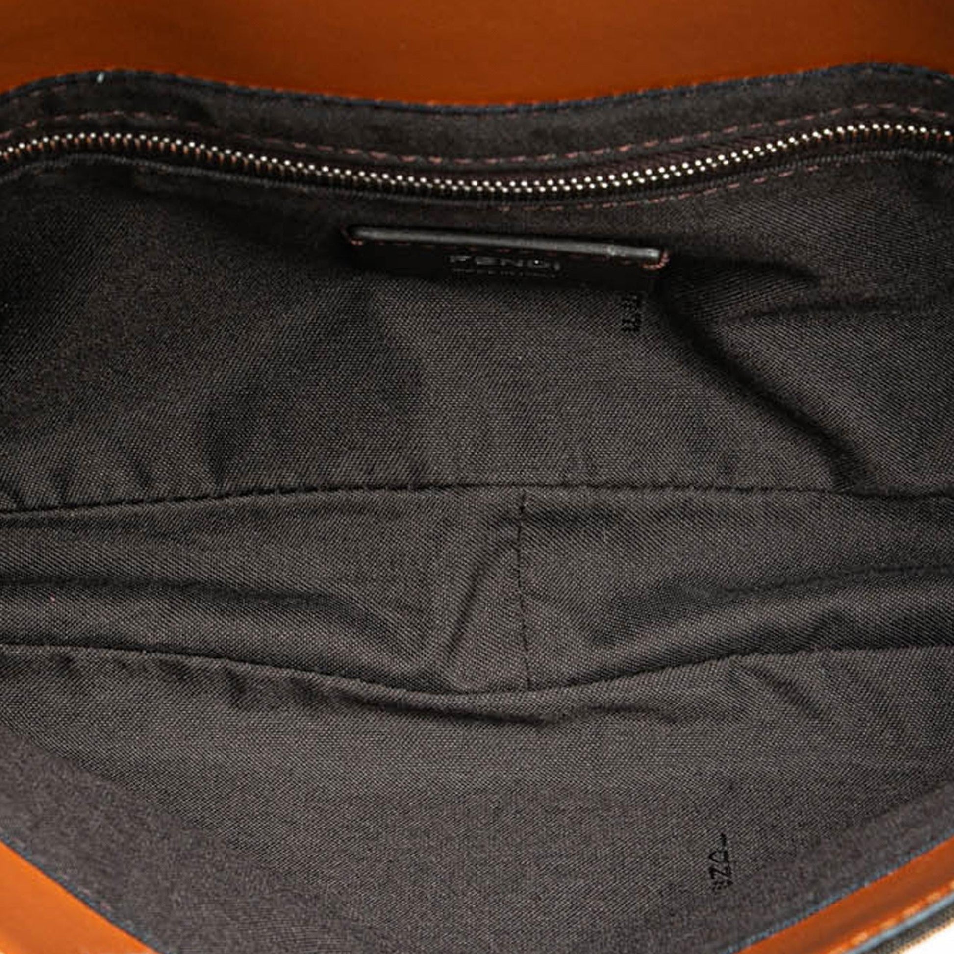 Fendi Zucca Canvas and Leather Convertible Baguette