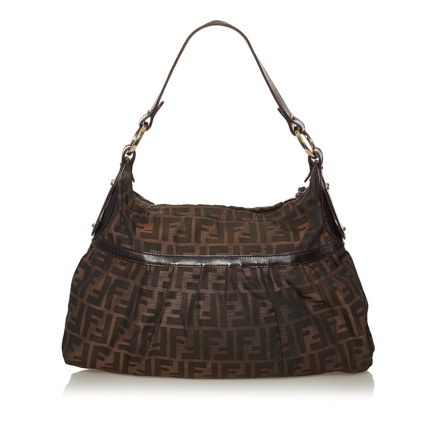 Fendi Zucca Chef Canvas Shoulder Bag (28386)