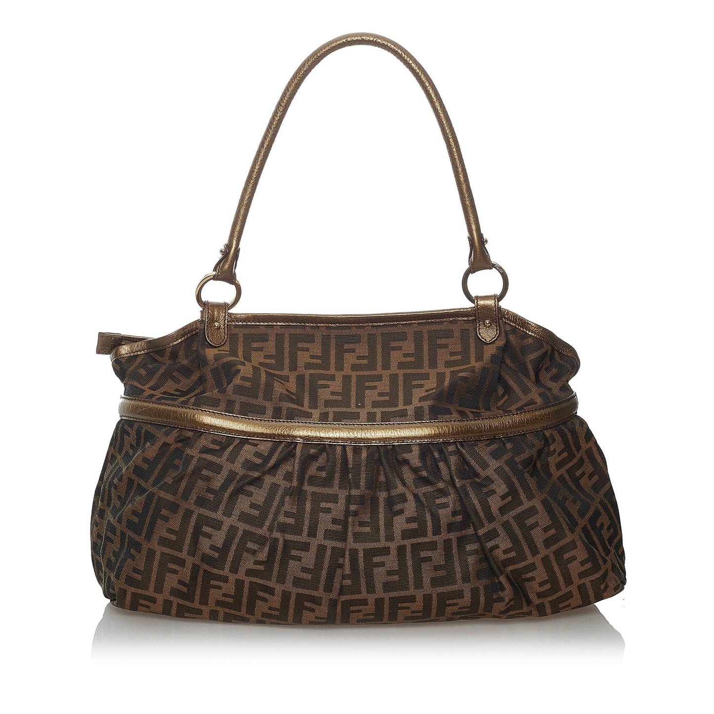 Fendi Zucca Chef Canvas Shoulder Bag (30172)