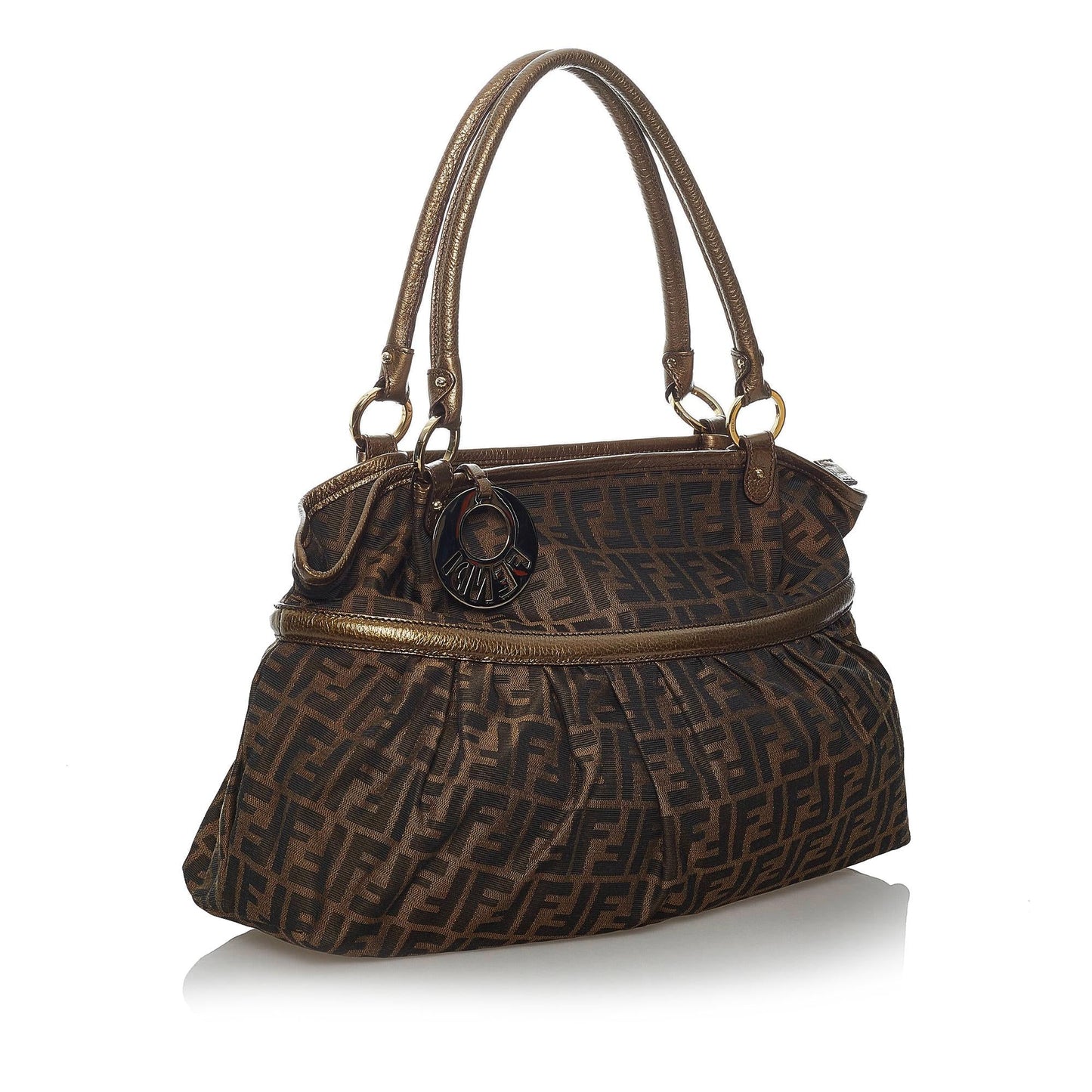 Fendi Zucca Chef Canvas Shoulder Bag (30172)