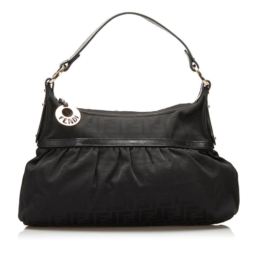 Fendi Zucca Chef Canvas Shoulder Bag (35841)