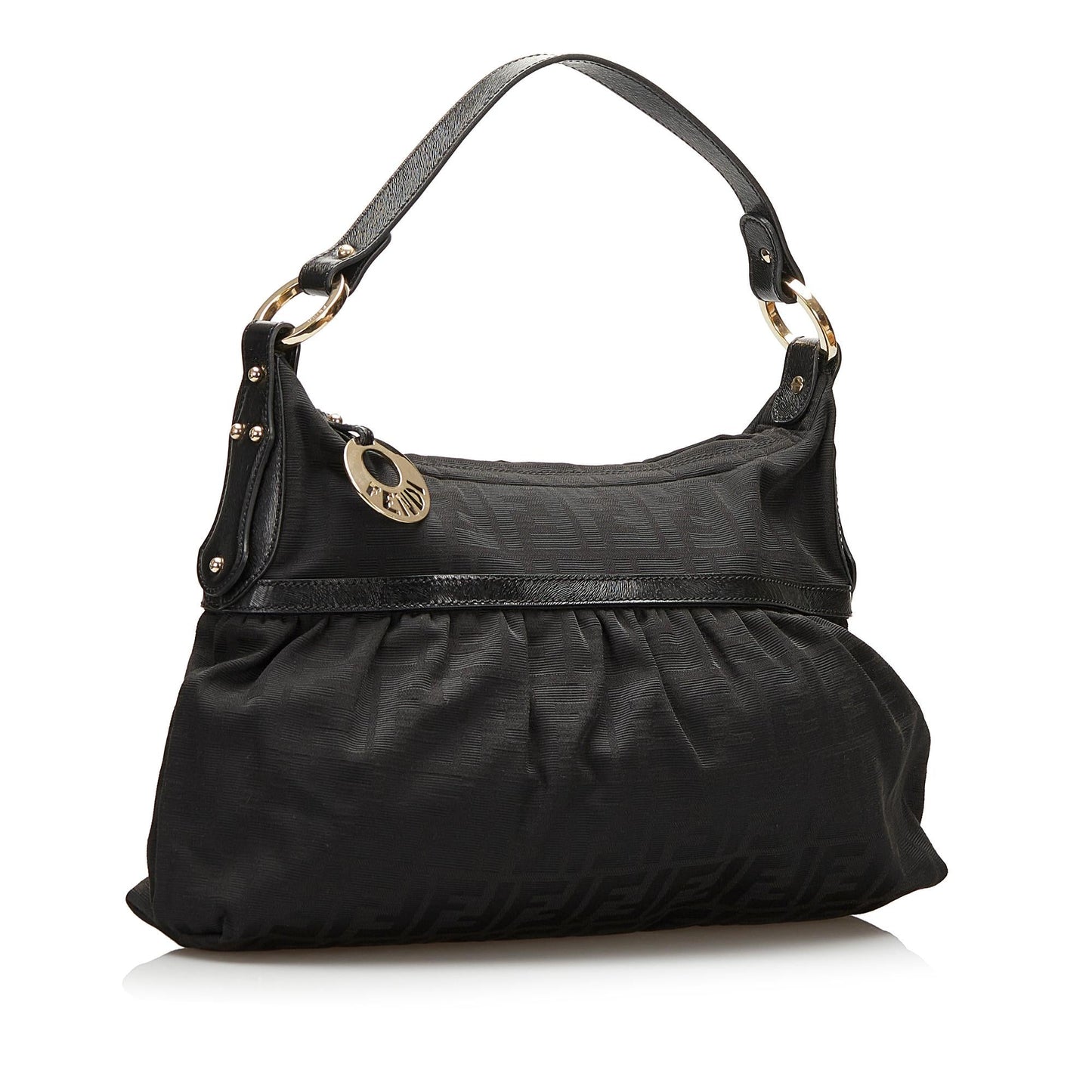 Fendi Zucca Chef Canvas Shoulder Bag (35841)