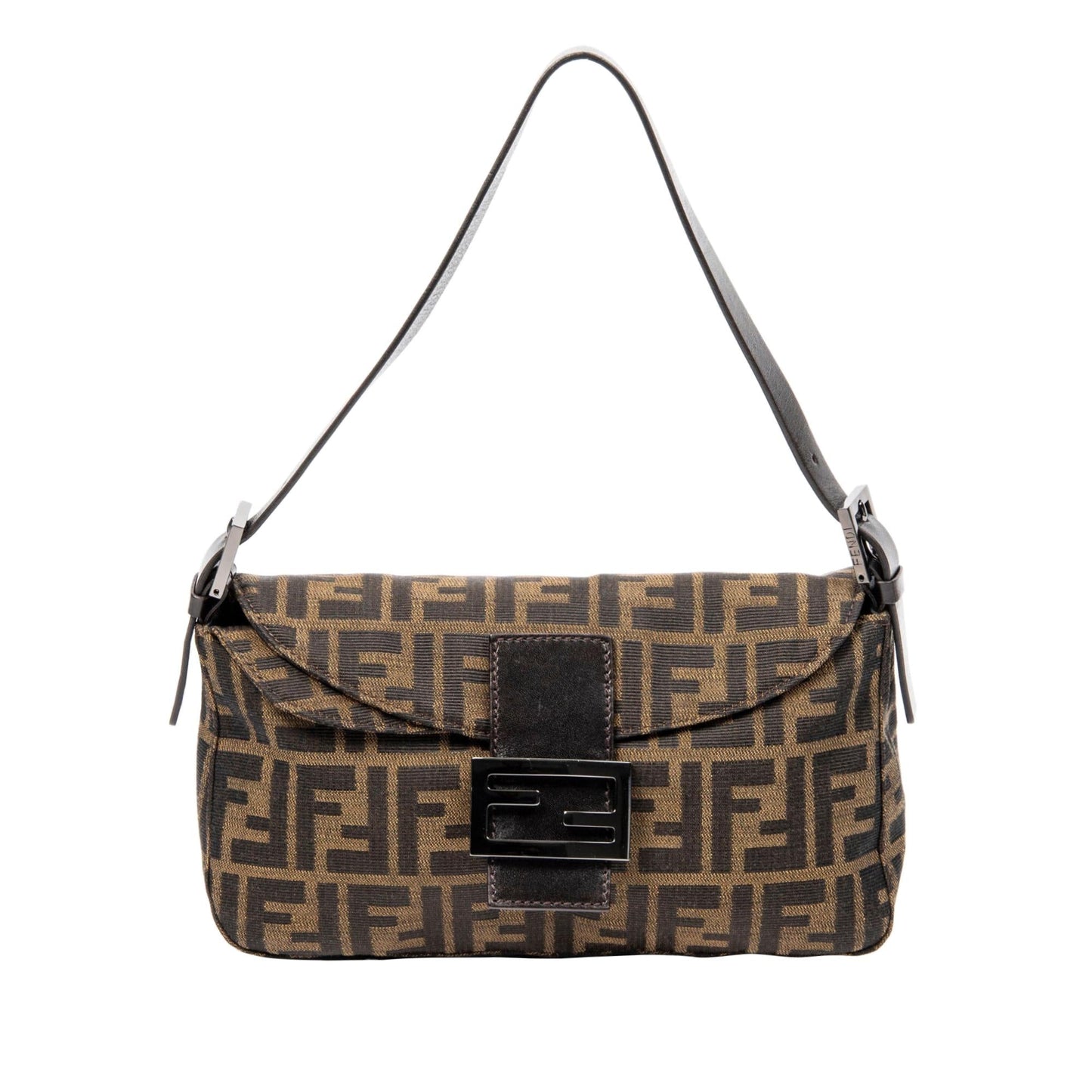 Fendi Zucca Double Flap Baguette (c4kHsH)
