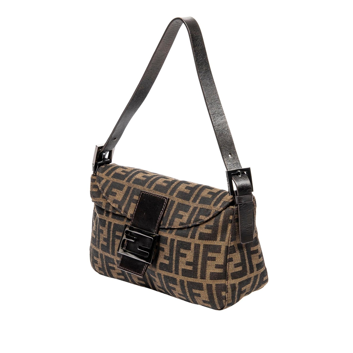 Fendi Zucca Double Flap Baguette (c4kHsH)