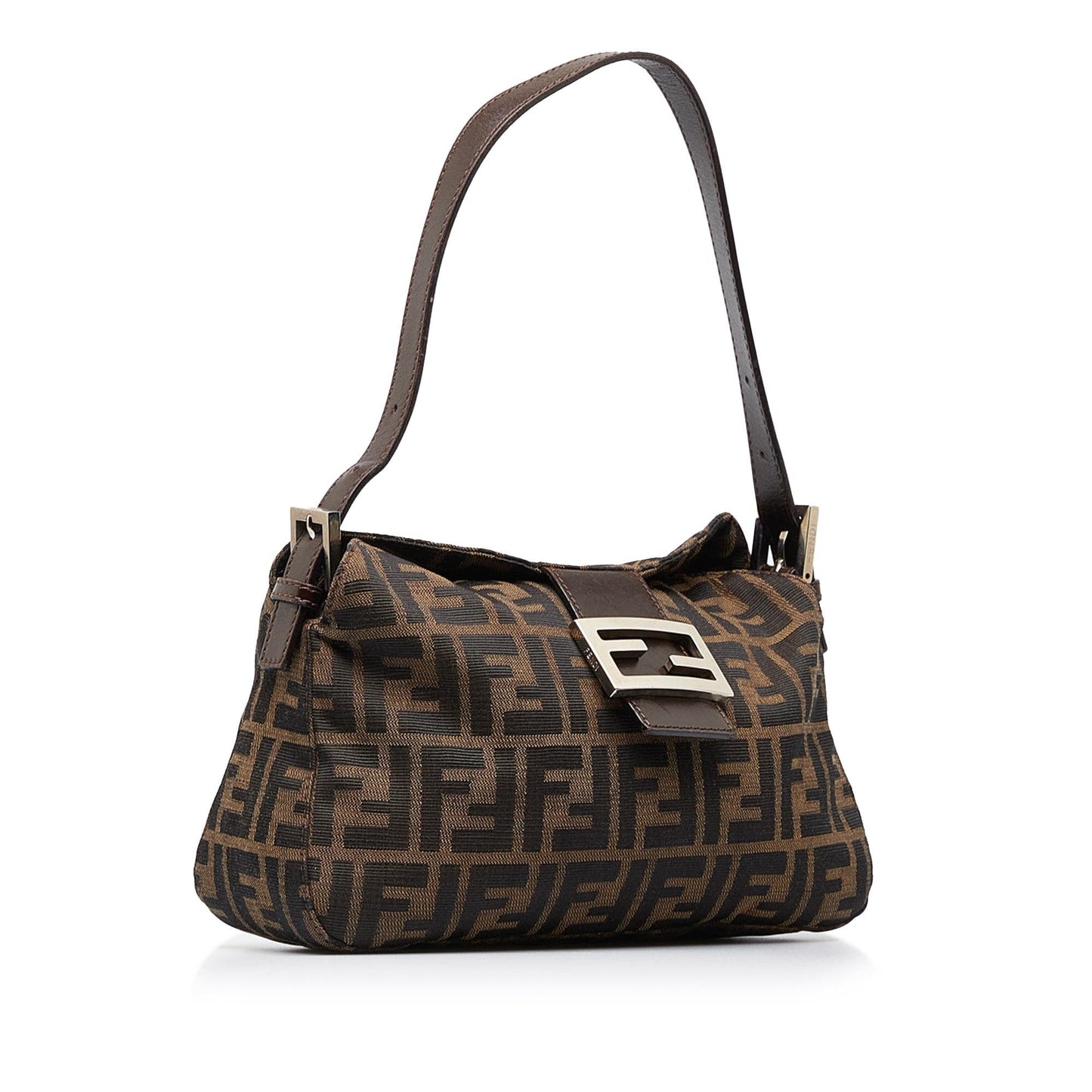 Fendi Zucca Double Flap Canvas Baguette (xPKfDO)