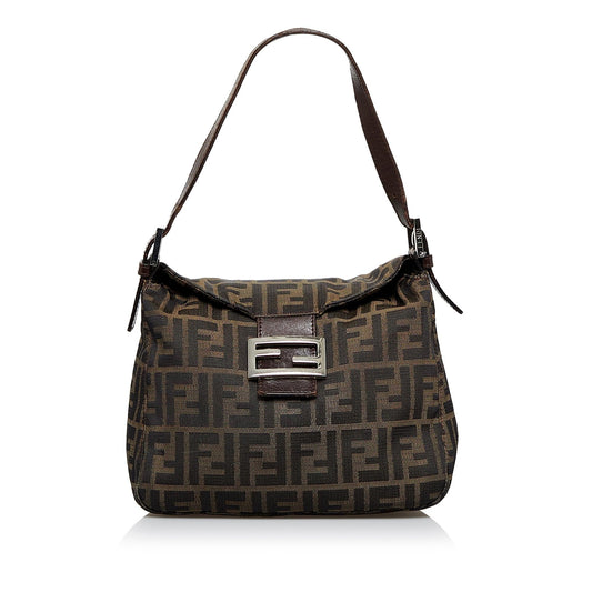 Fendi Zucca Double Flap Shoulder Bag (LACYHN)