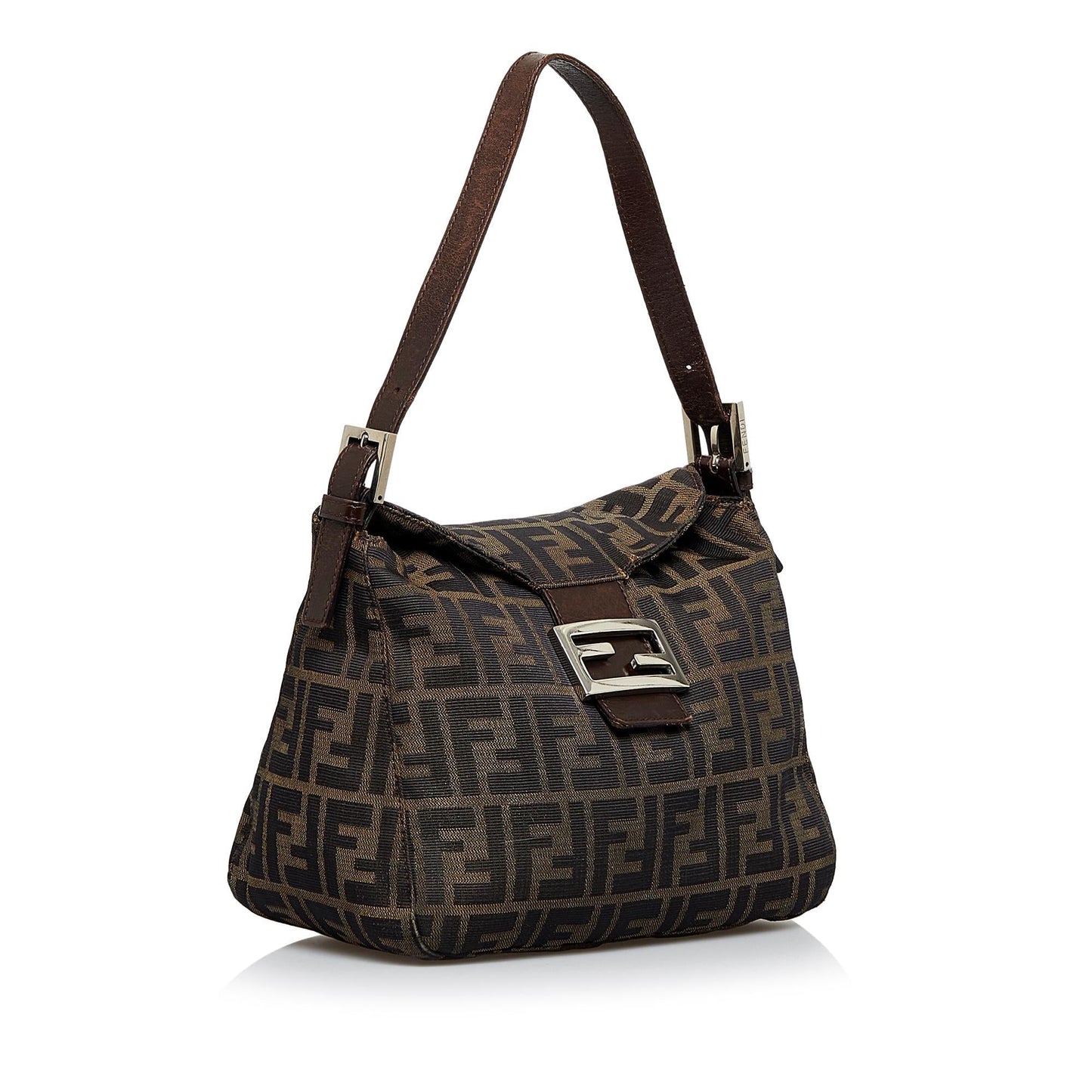 Fendi Zucca Double Flap Shoulder Bag (LACYHN)