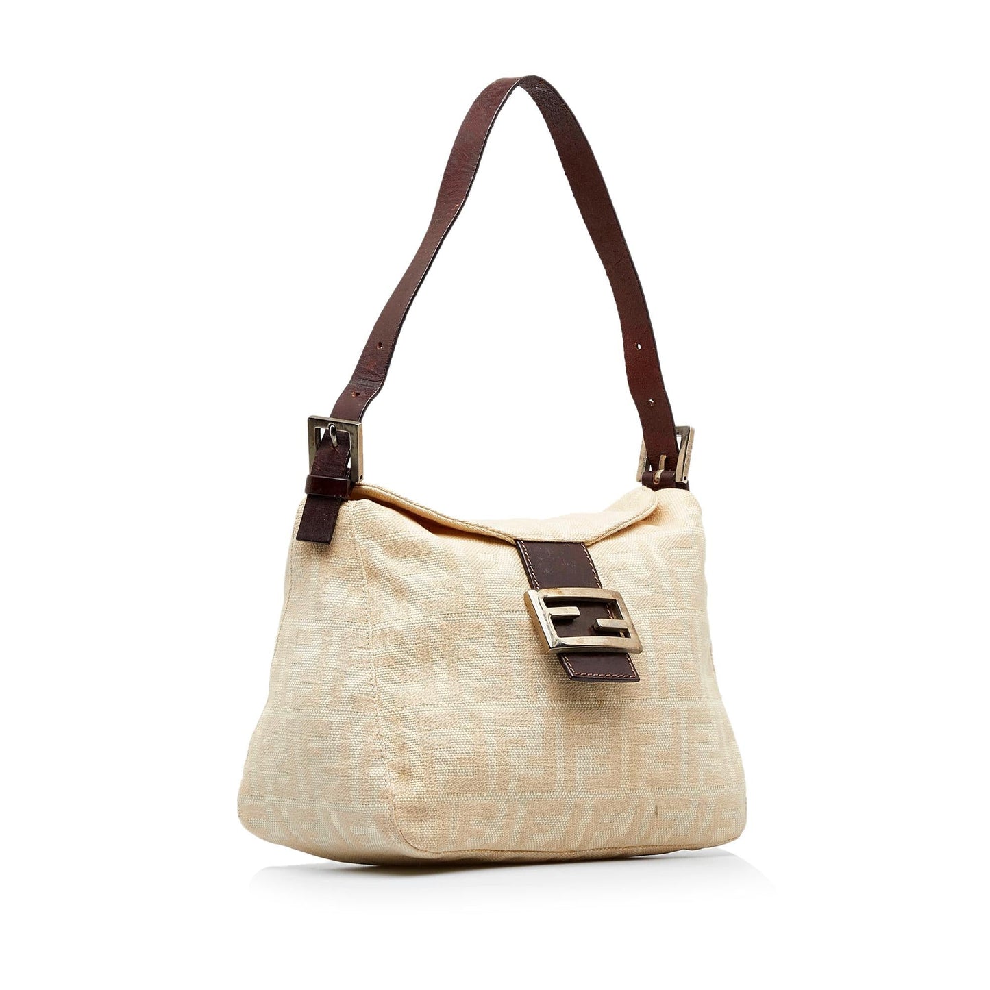 Fendi Zucca Double Flap Shoulder Bag (1wm87H)