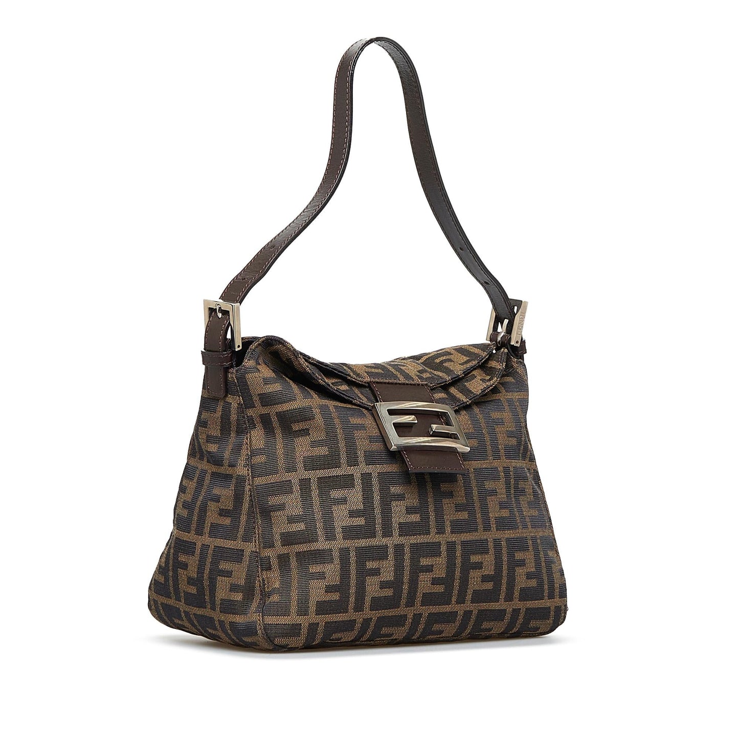 Fendi Zucca Double Flap Shoulder Bag (5HHvf2)