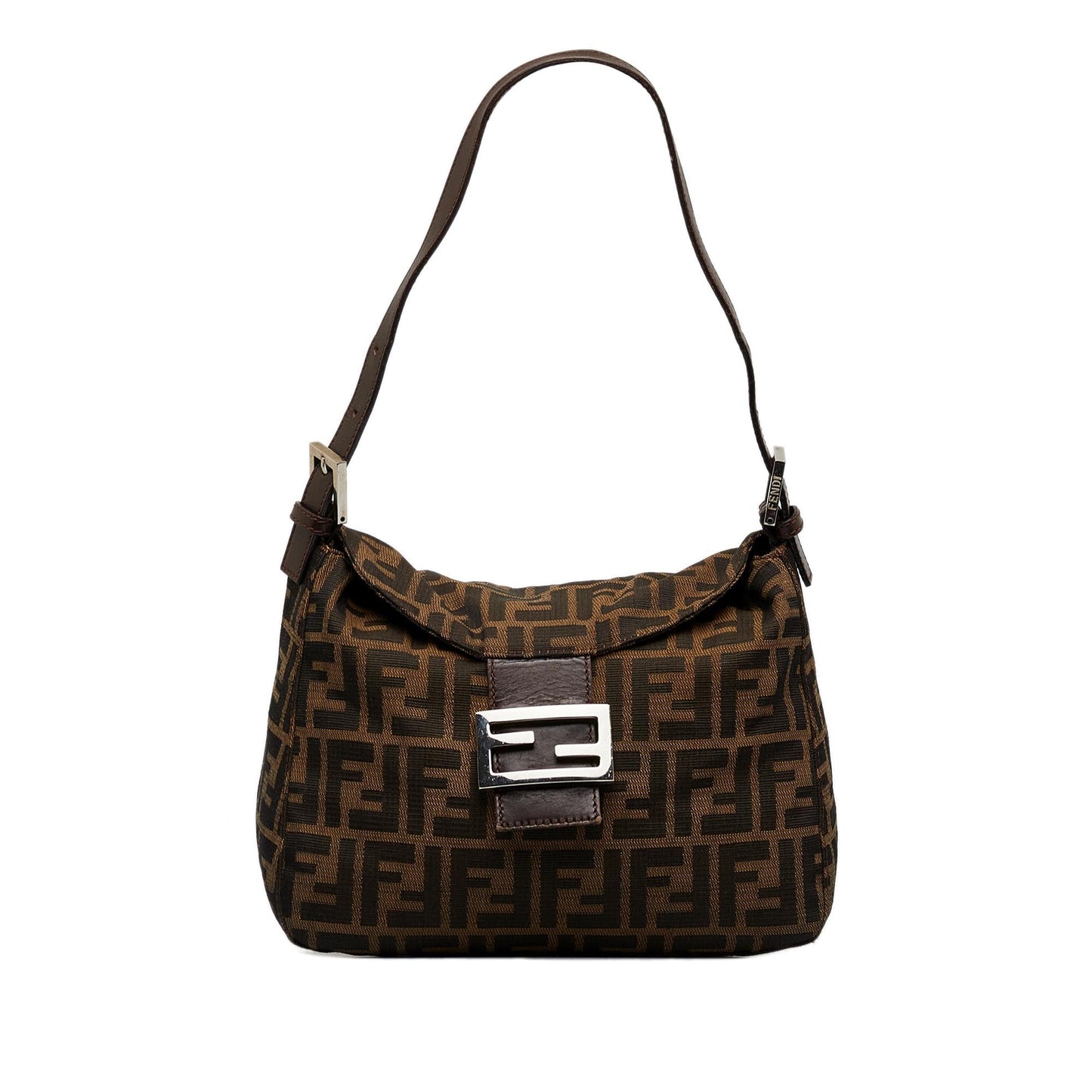 Fendi Zucca Double Flap Shoulder Bag (oSvq5T)