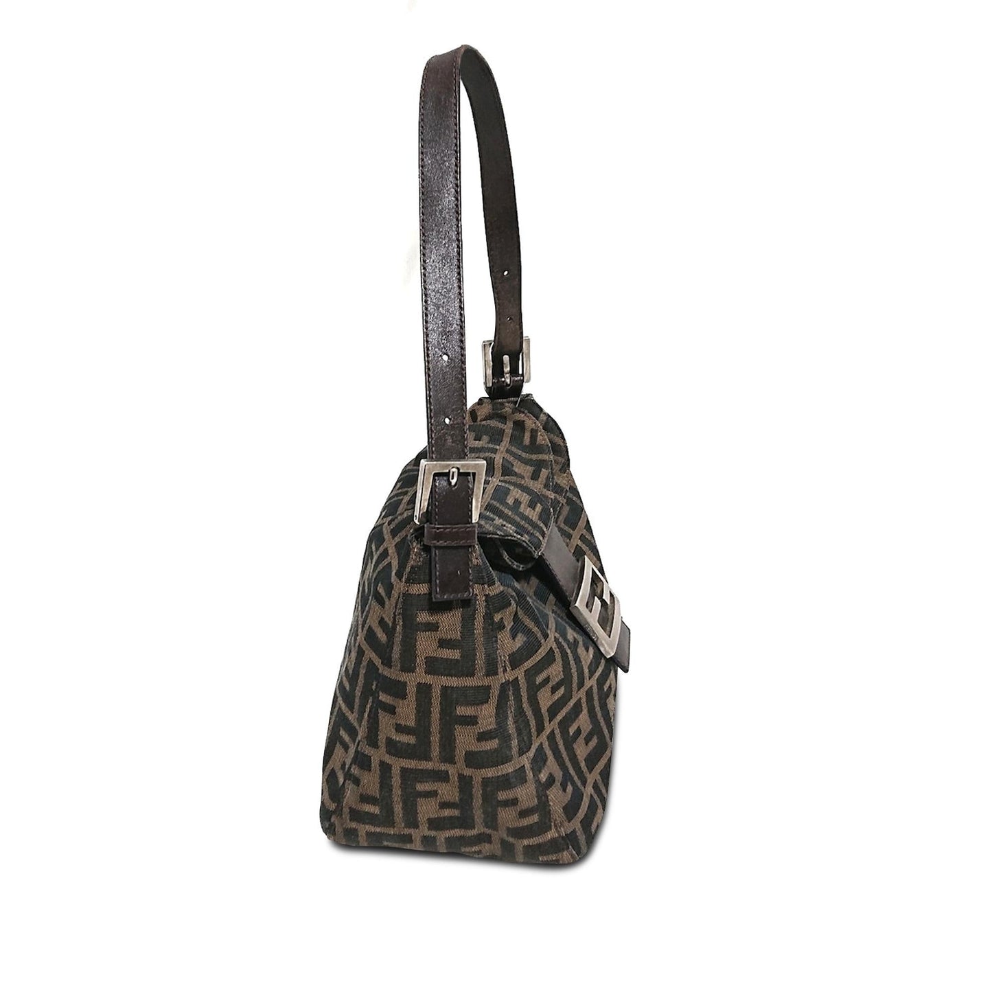 Fendi Zucca Double Flap Shoulder Bag (t9jLYo)