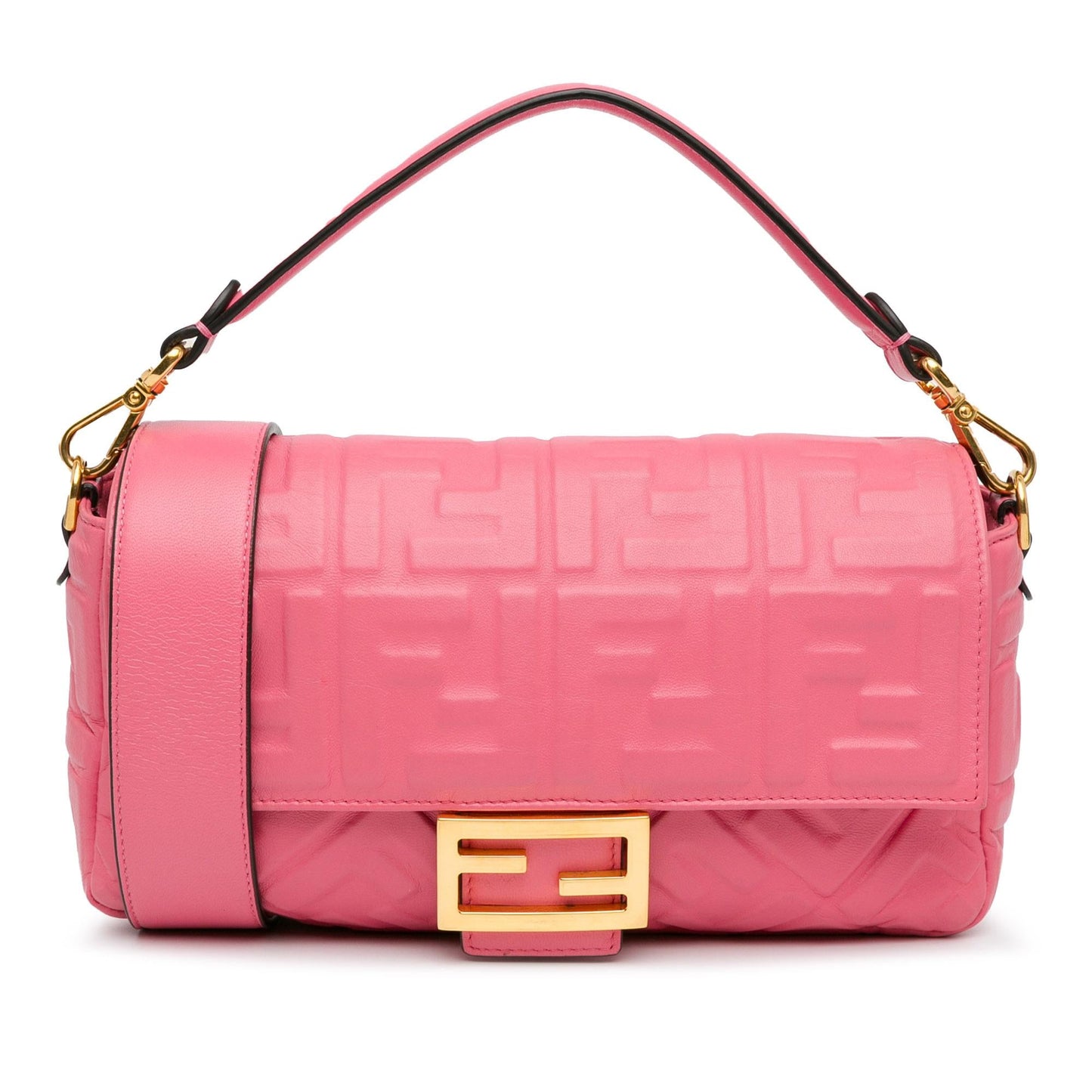 Fendi Zucca Embossed Baguette Satchel (PnP7Su)