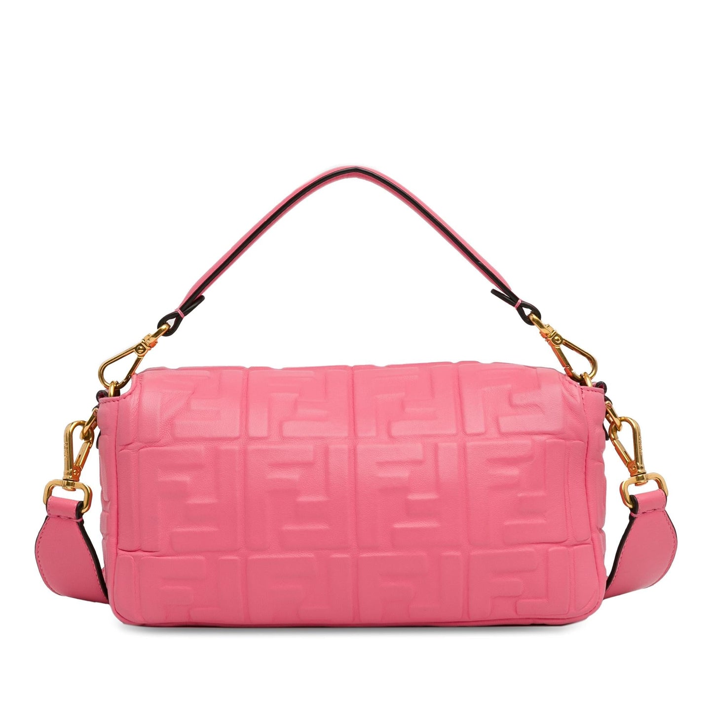 Fendi Zucca Embossed Baguette Satchel (dNovMe)