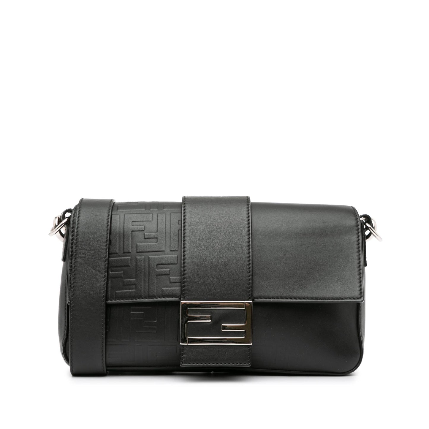 Fendi Zucca Embossed Convertible Baguette Crossbody (rlO8nE)