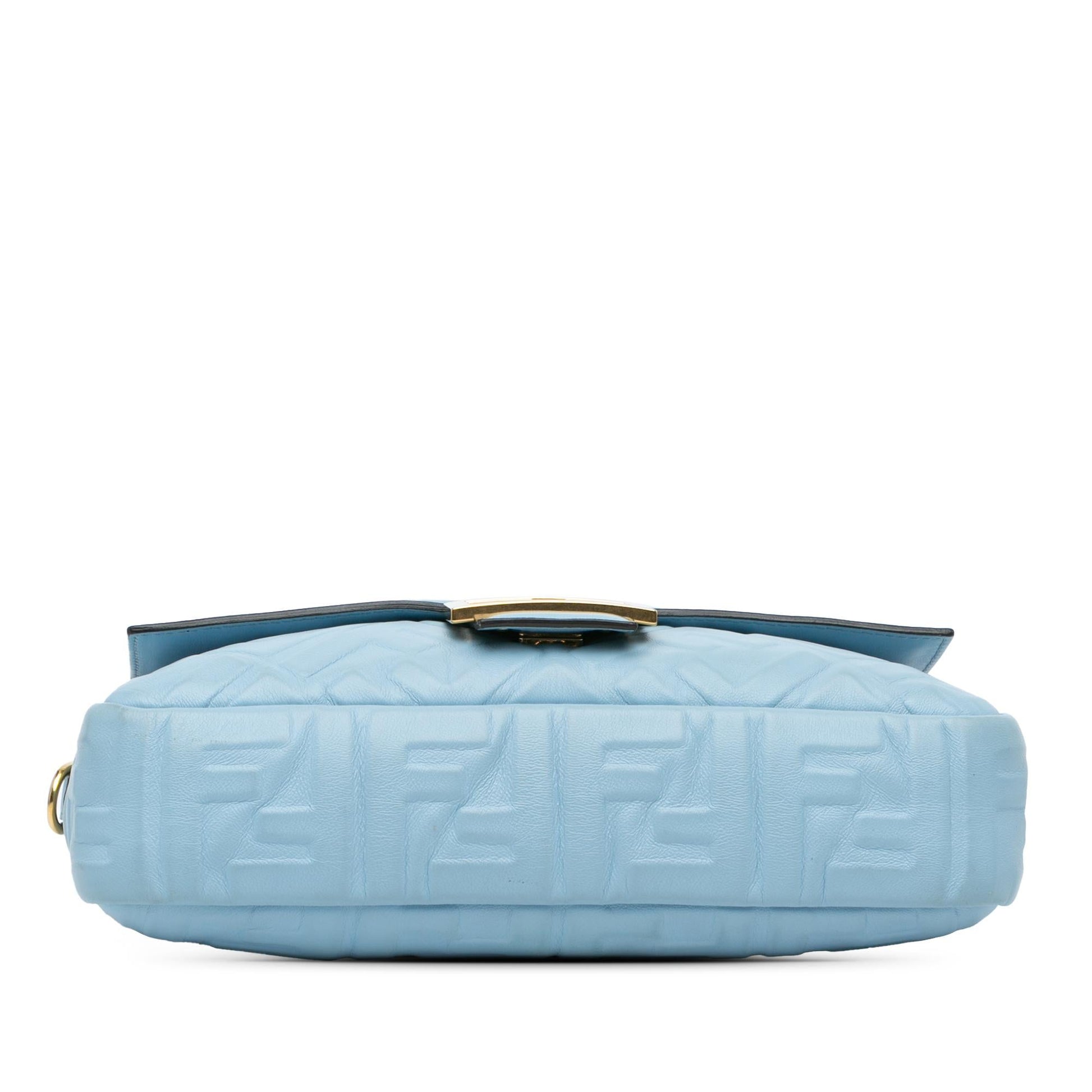Fendi Zucchino Canvas Shine Bauletto Forever (SHG-bMkXTK)
