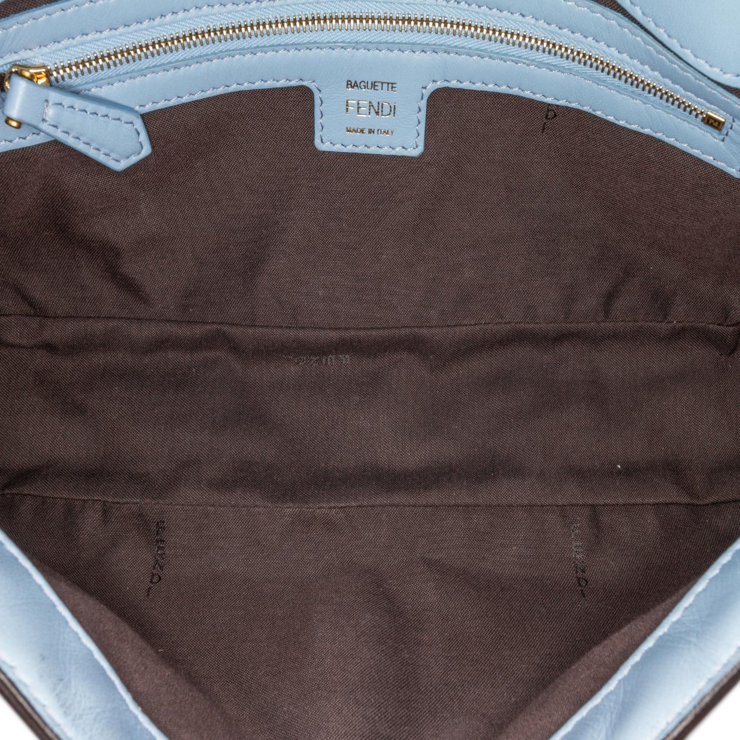 Fendi Zucchino Canvas Shine Bauletto Forever (SHG-bMkXTK)