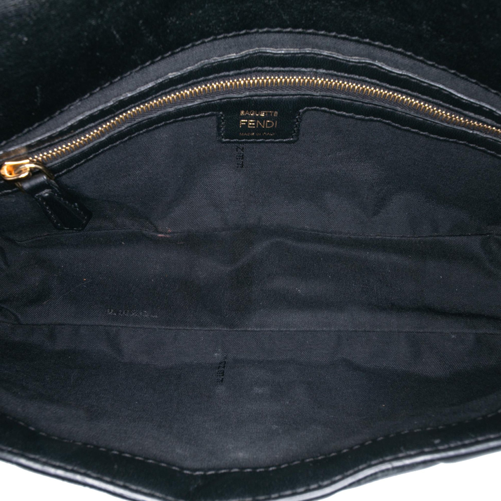 Fendi Zucca Nylon Zip Code Handbag