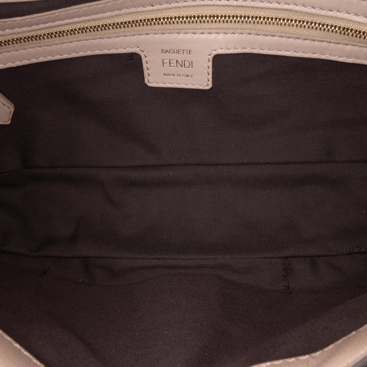 Fendi FF Embossed 1974 Mini Baguette Shoulder Bag
