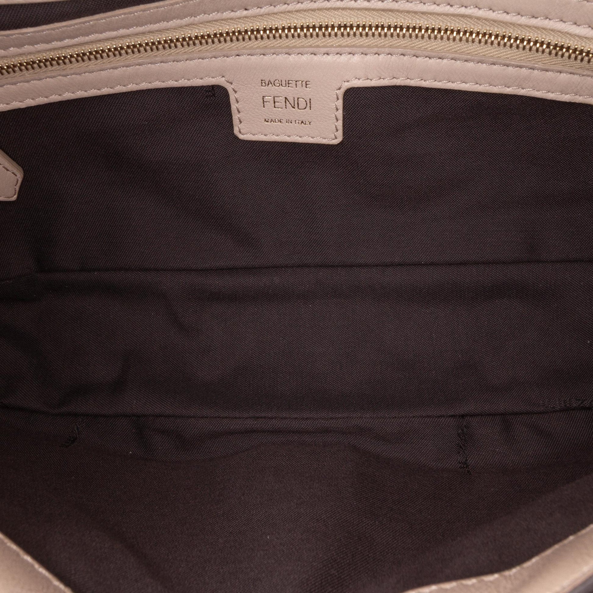 Fendi FF Embossed 1974 Mini Baguette Shoulder Bag
