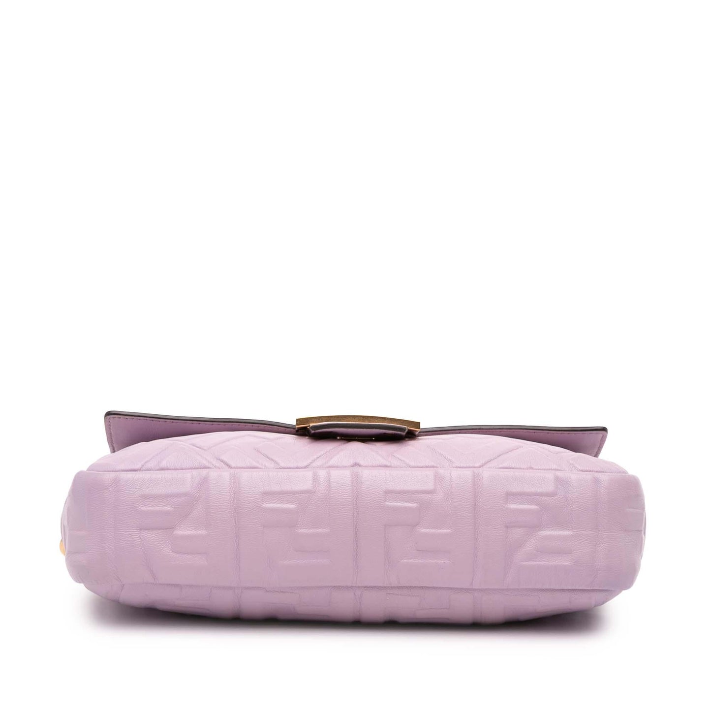 Fendi Zucca Embossed Leather Baguette Satchel