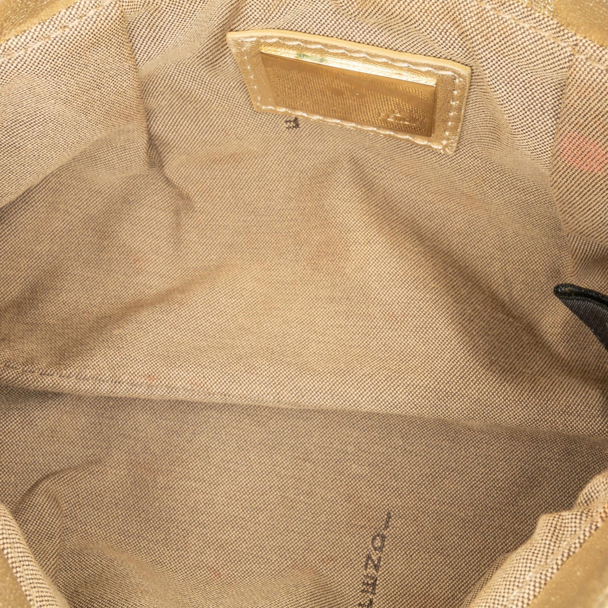 Fendi Mini Zucca Embossed Leather Baguette Satchel (SHG-CD0Erc)
