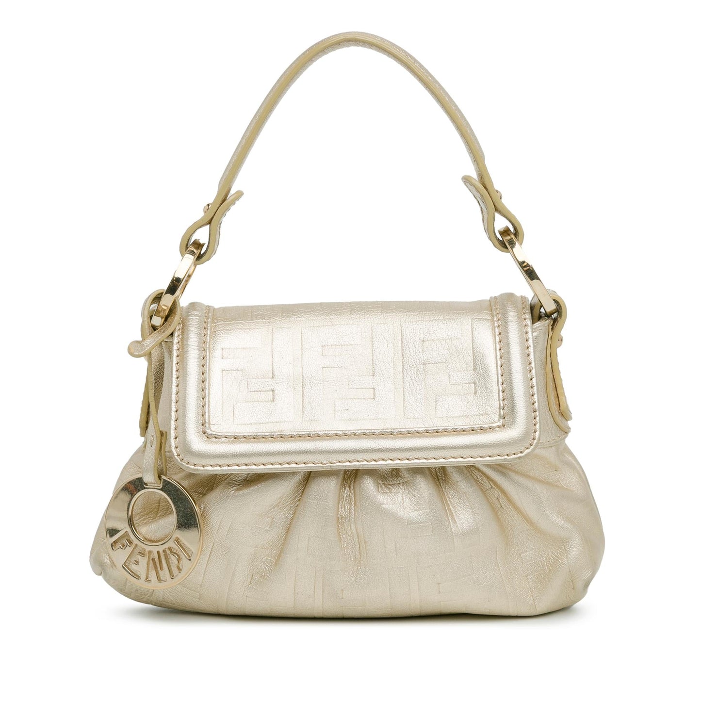 Fendi Zucca Embossed Leather Chef Flap (SHG-mTgdEi)
