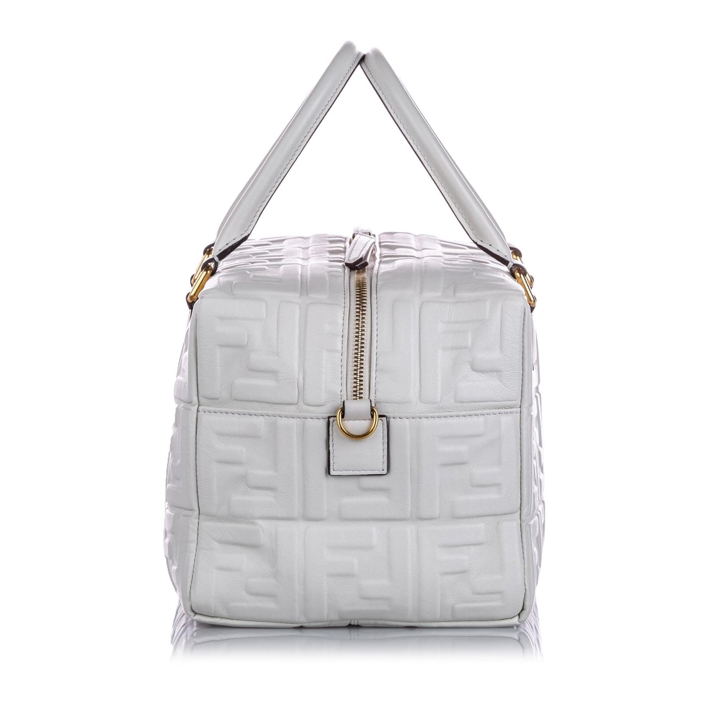 Fendi Zucca Embossed Leather Satchel (15966)
