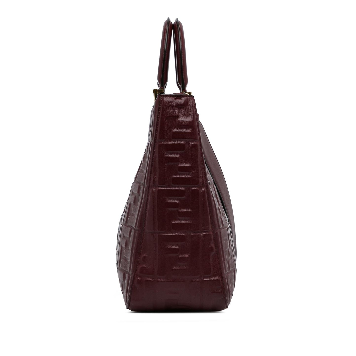 Fendi Zucca Embossed Leather Satchel (Th9GBp)