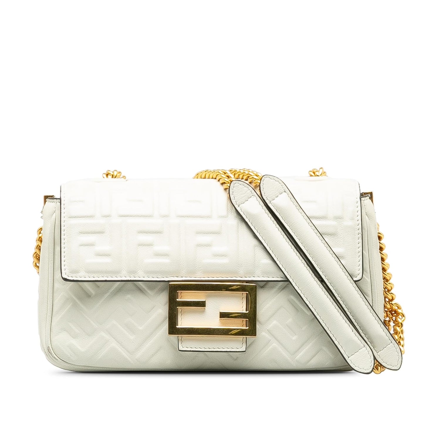 Fendi Zucca Embossed Midi Baguette (p7ykR5)