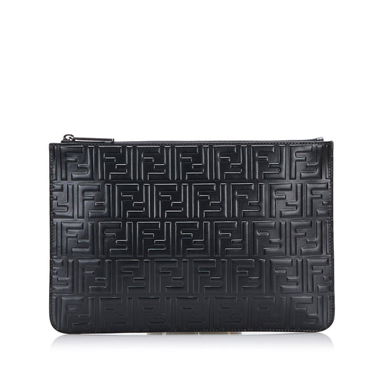 Fendi Zucca Embossed Zip Pouch (ocVOj7)