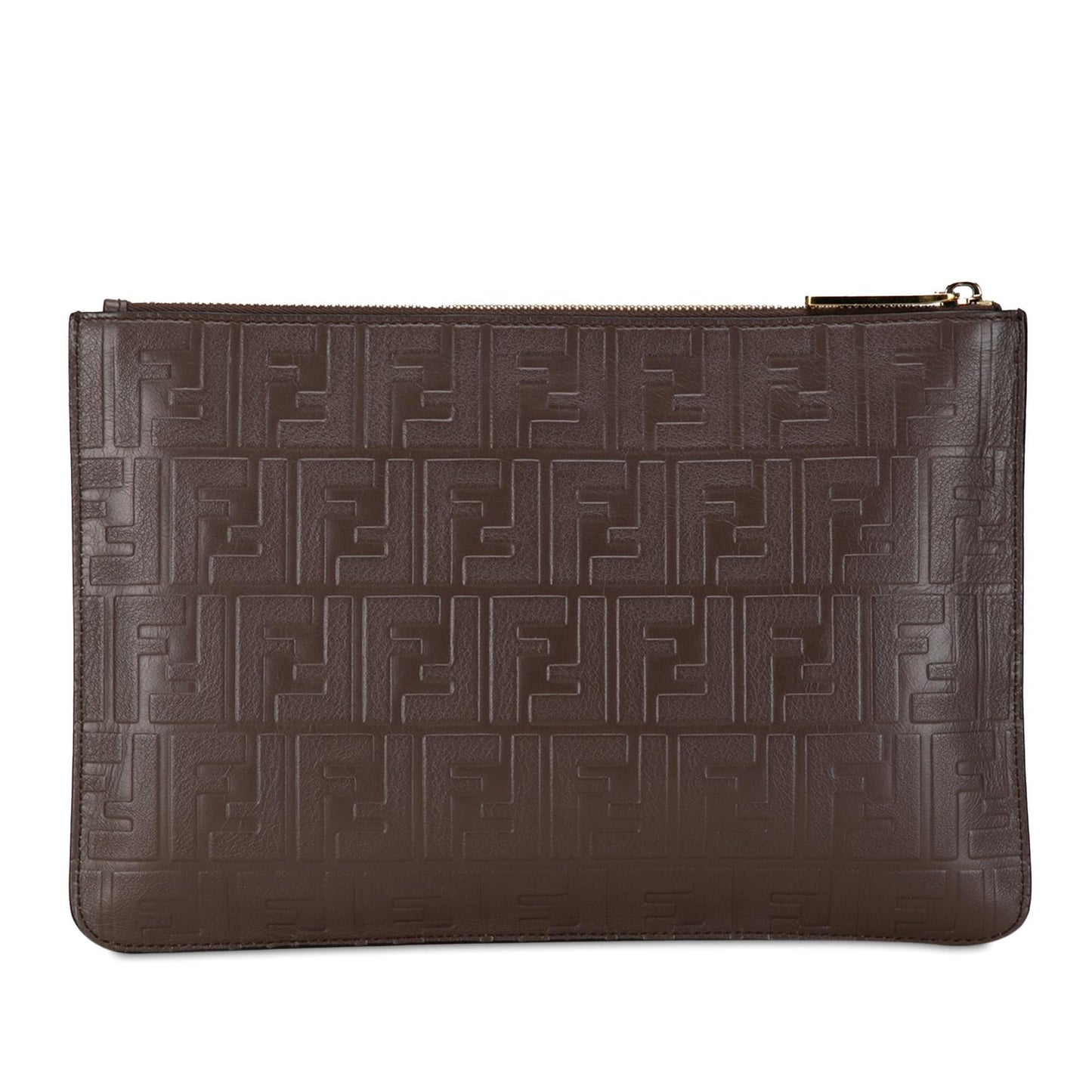 Fendi Zucca Embossed Zip Pouch (pMFnGr)