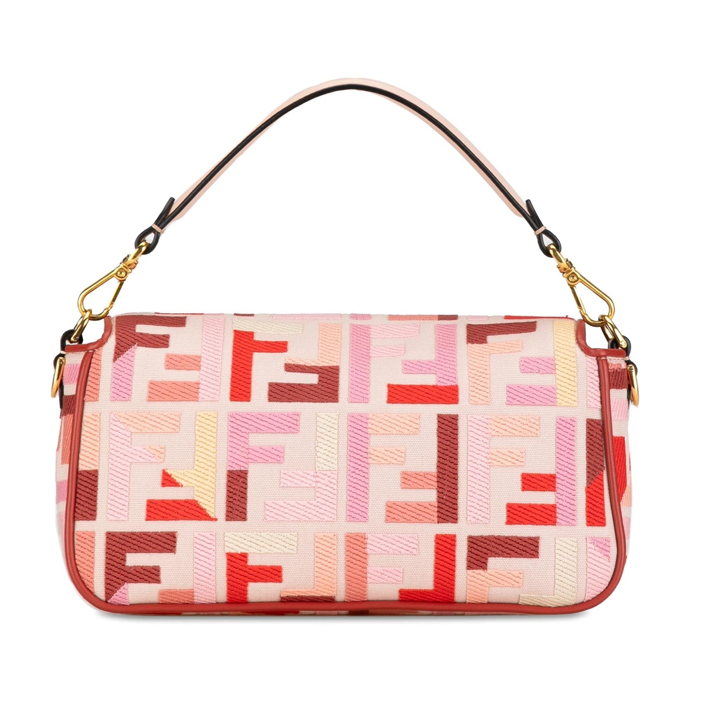 Fendi Zucca Embroidered Baguette Satchel (PGUpqD)