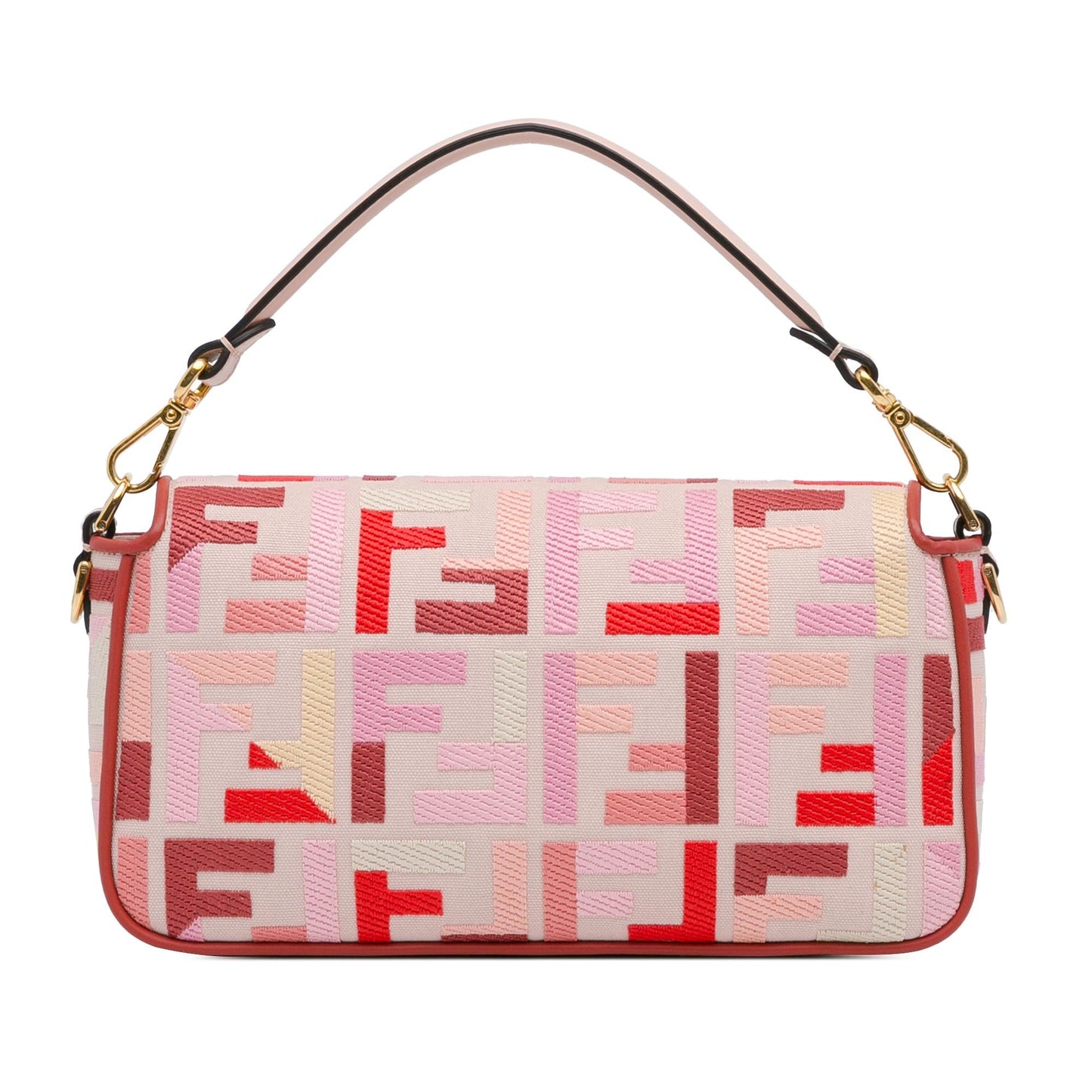 Fendi Zucca Embroidered Baguette Satchel (LaJuvA)