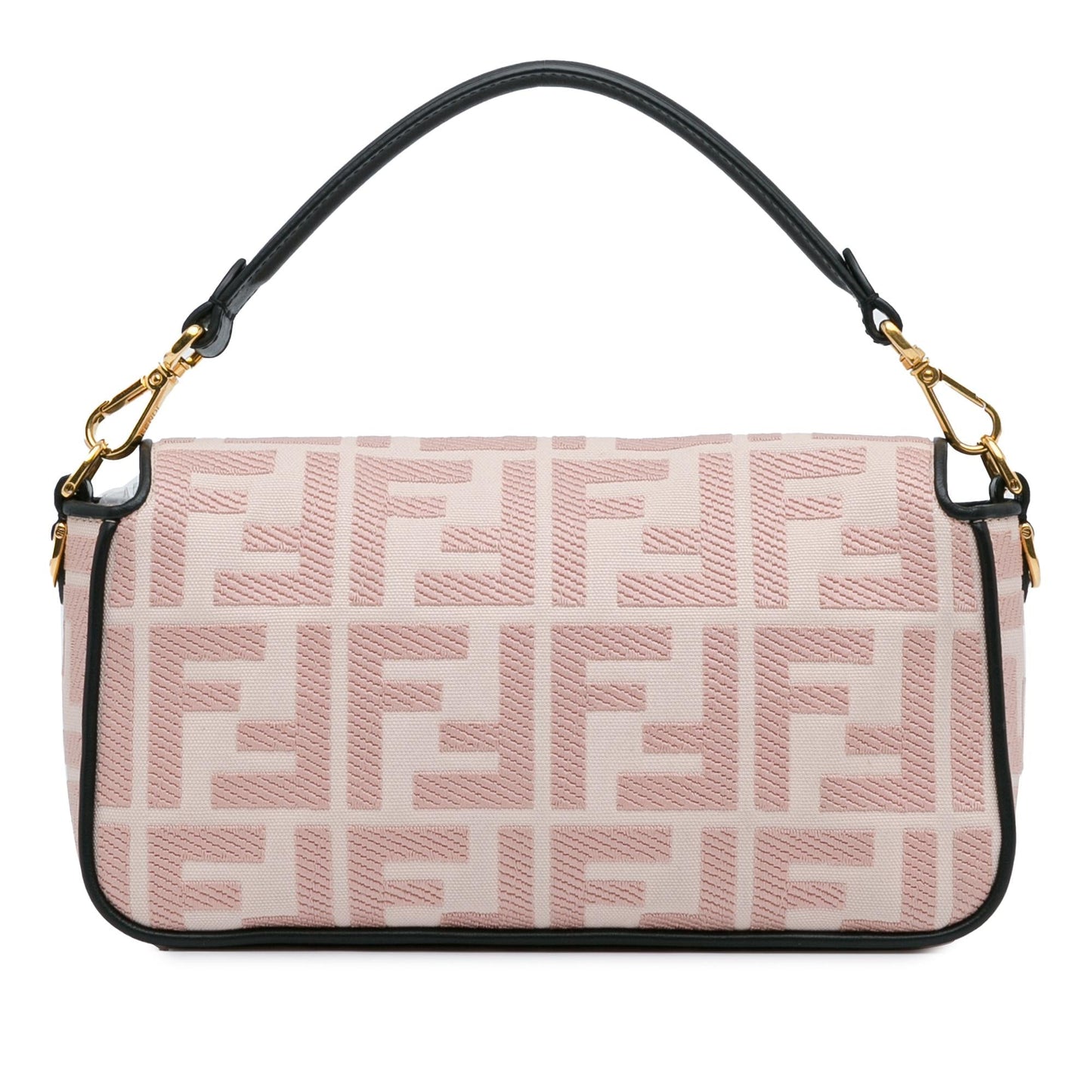Fendi Zucca Embroidered Baguette Satchel (3Y1aJA)