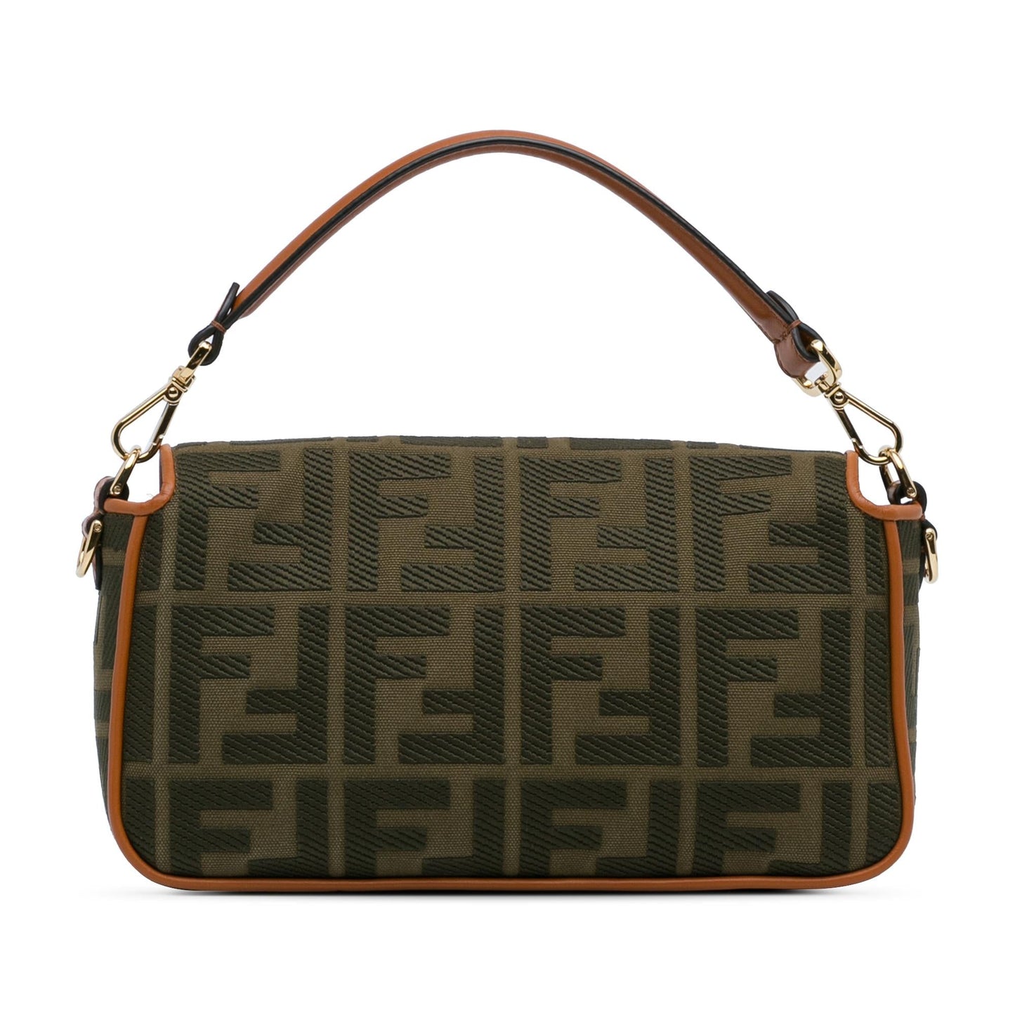 Fendi Zucca Embroidered Baguette Satchel (DLYg5k)