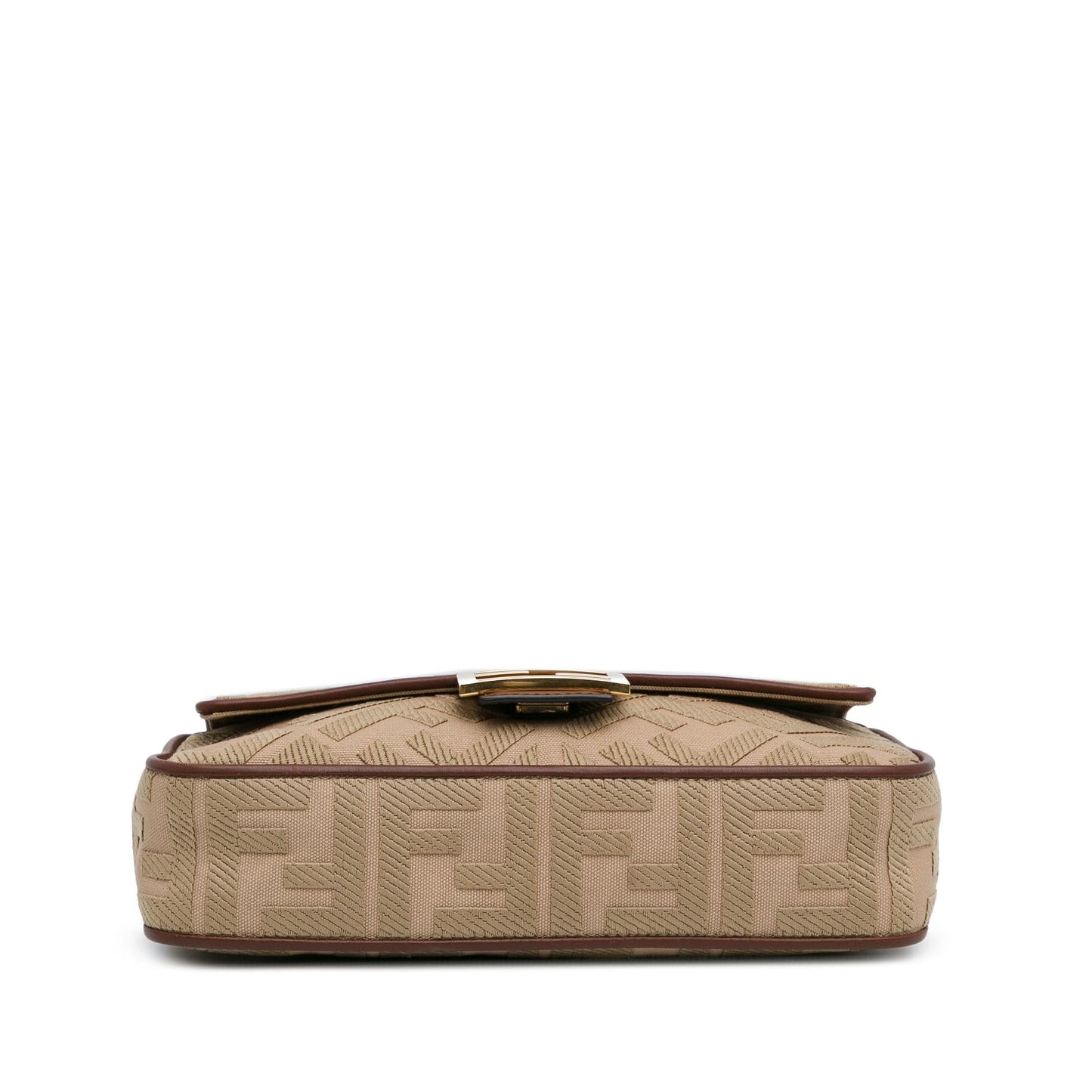 Fendi Zucca Embroidered Canvas Baguette Satchel (62z4Da)