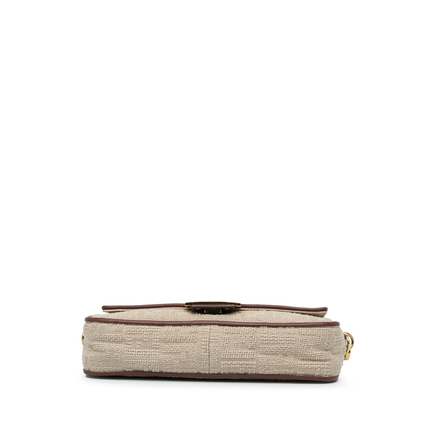 Fendi Zucca Embroidered Canvas Baguette Satchel (CbXmDx)