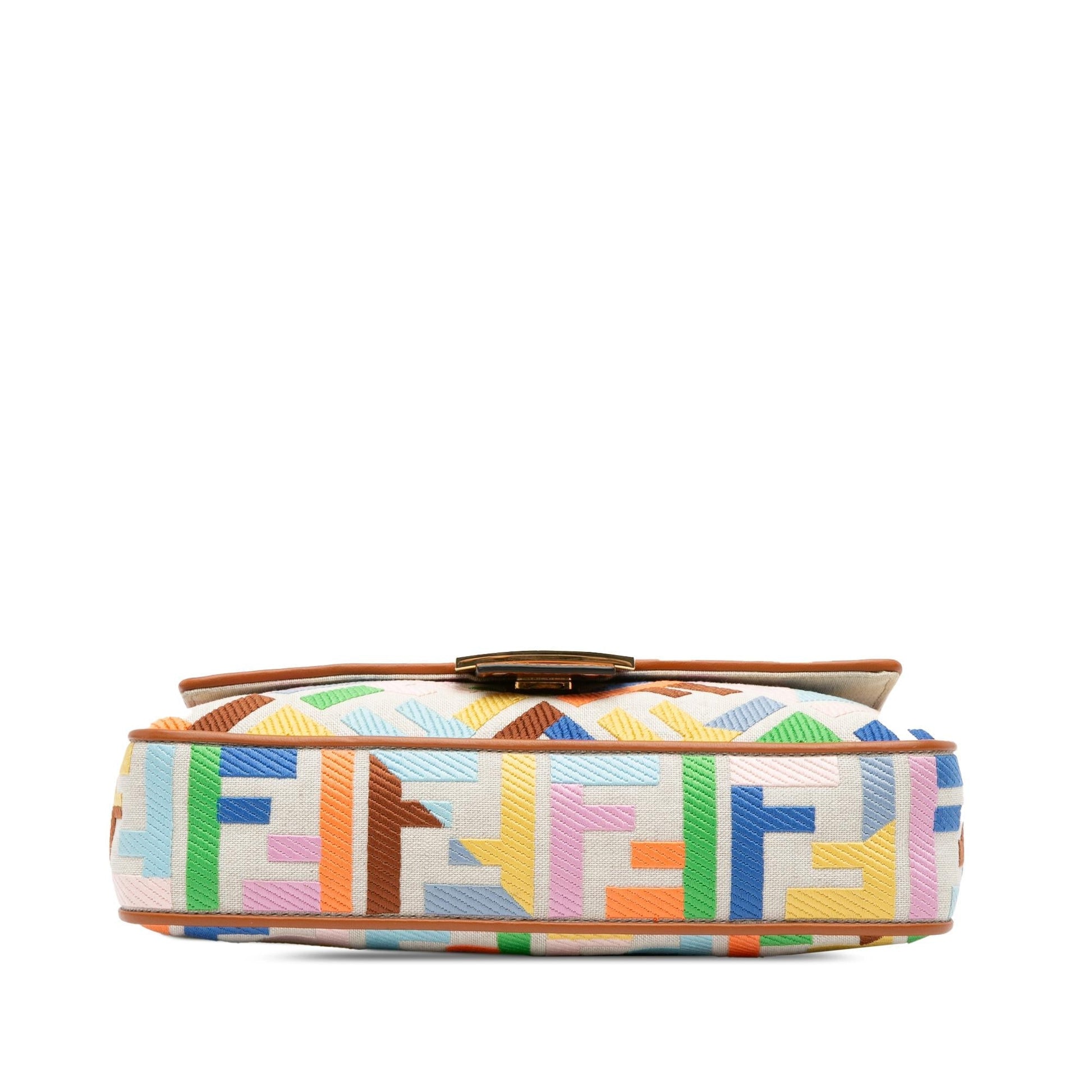 Fendi Zucca Embossed Baguette Satchel (SHG-GbOflU)
