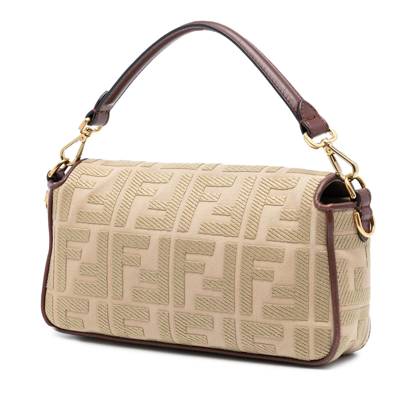 Fendi Zucca Canvas Shoulder Bag