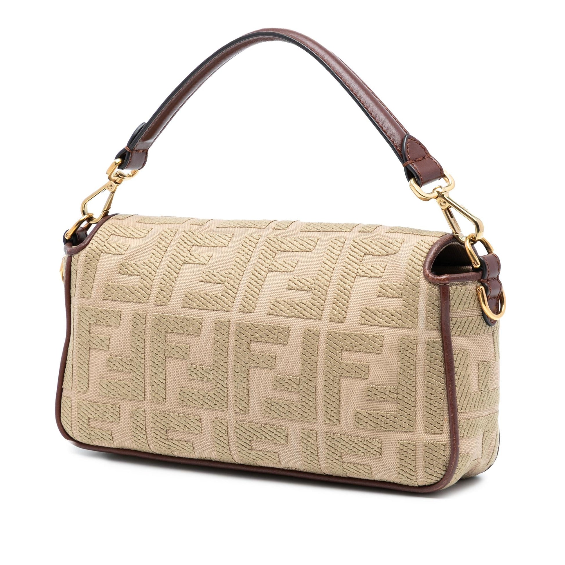 Fendi Zucca Canvas Shoulder Bag