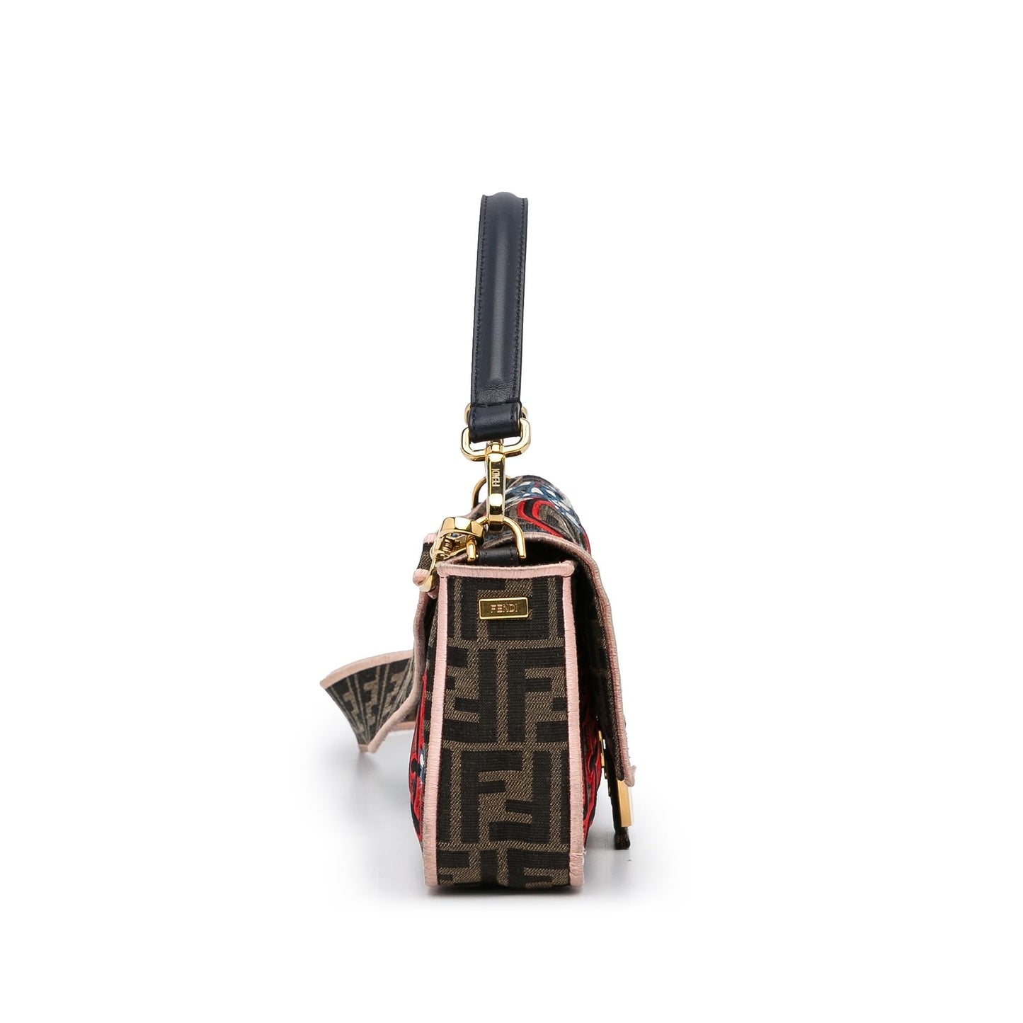 Fendi Zucca Embroidered Karligraphy Baguette (tbdDOJ)